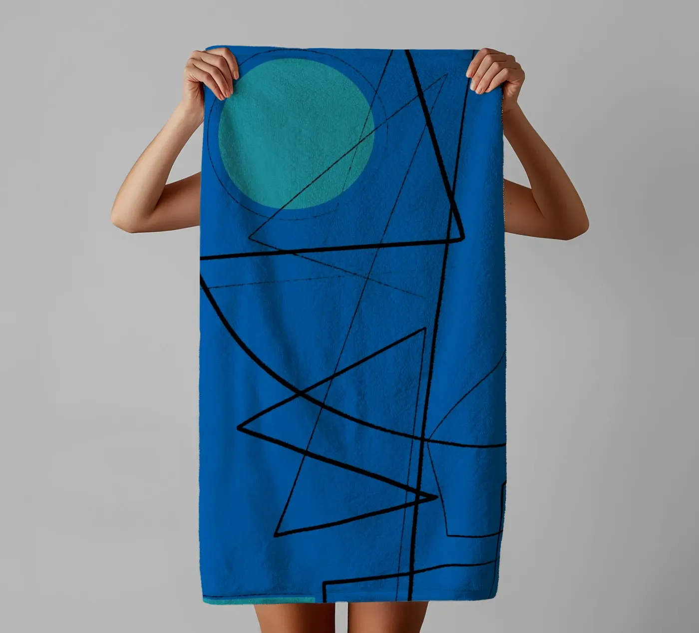 Angular Lines No 19 badhanddoek van treechild
