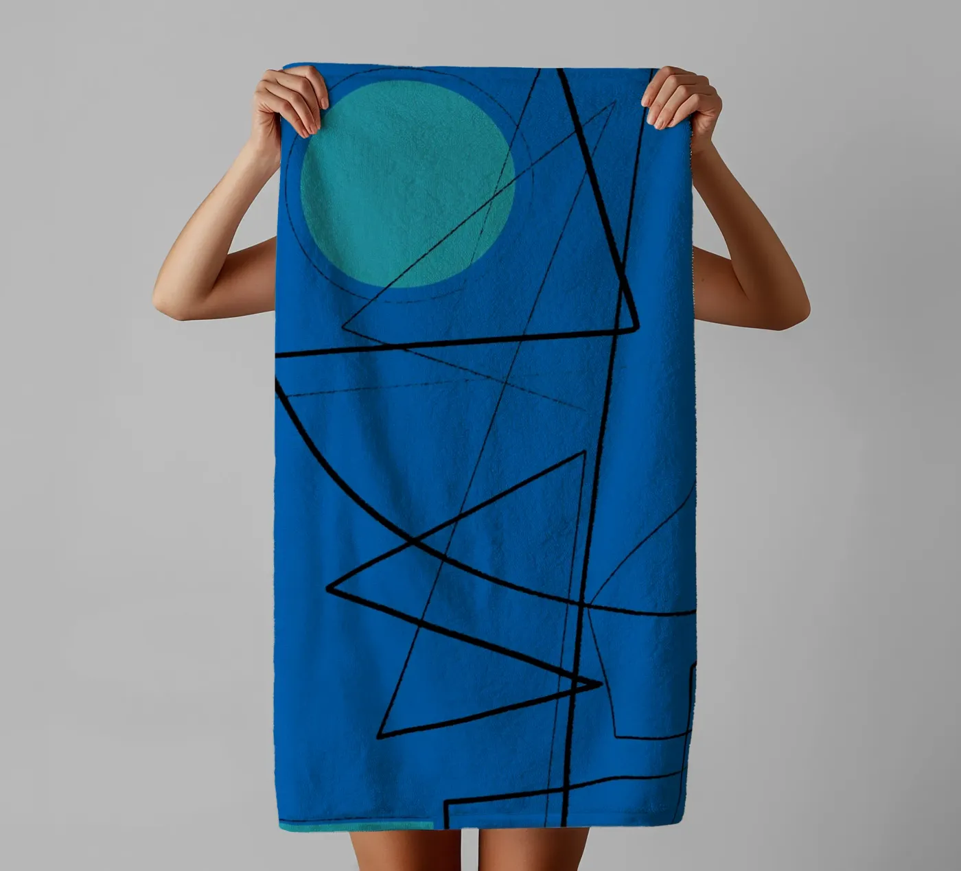 Angular Lines No 19 badhanddoek van treechild