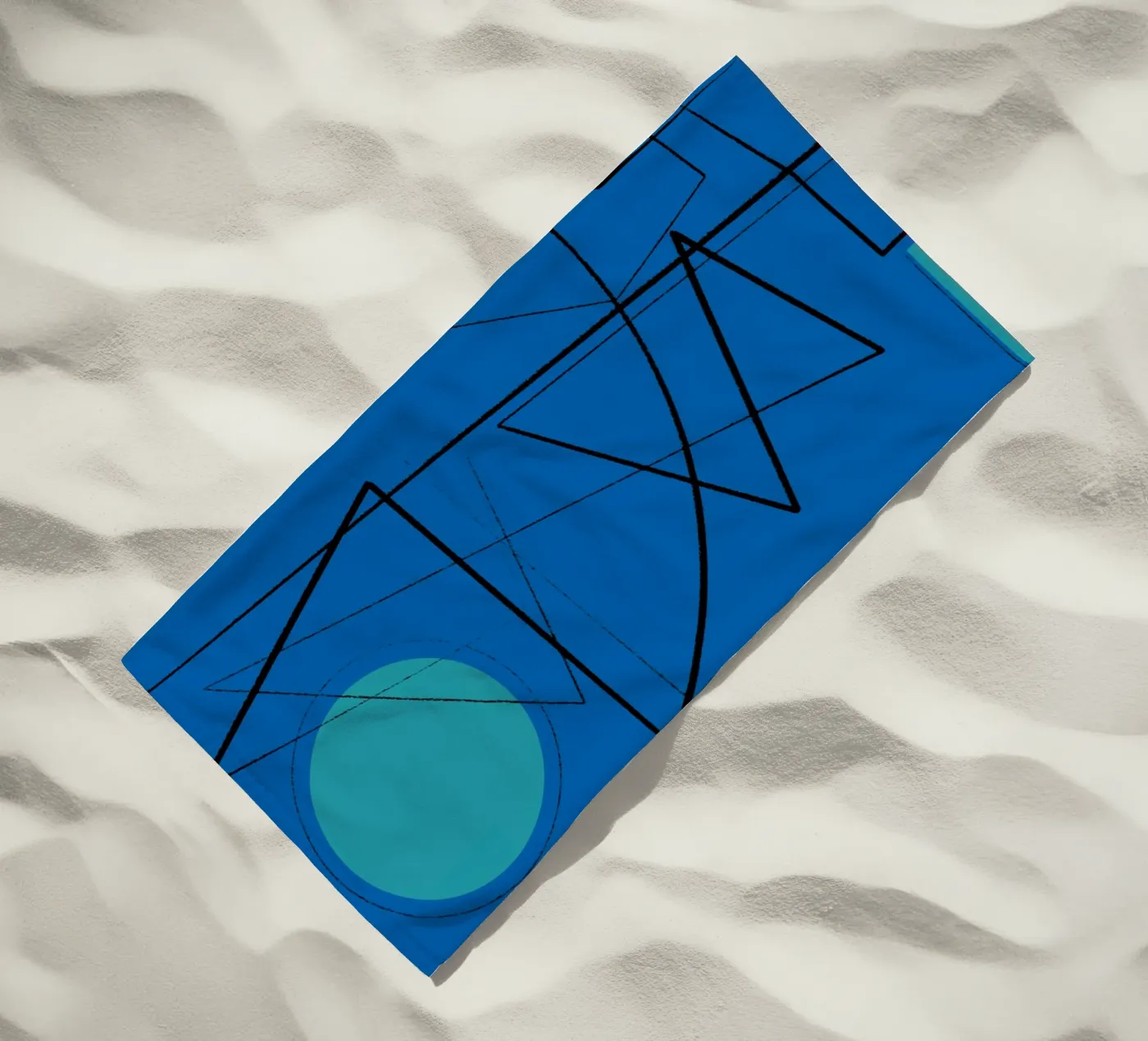 Angular Lines No 19 beach towel by treechild