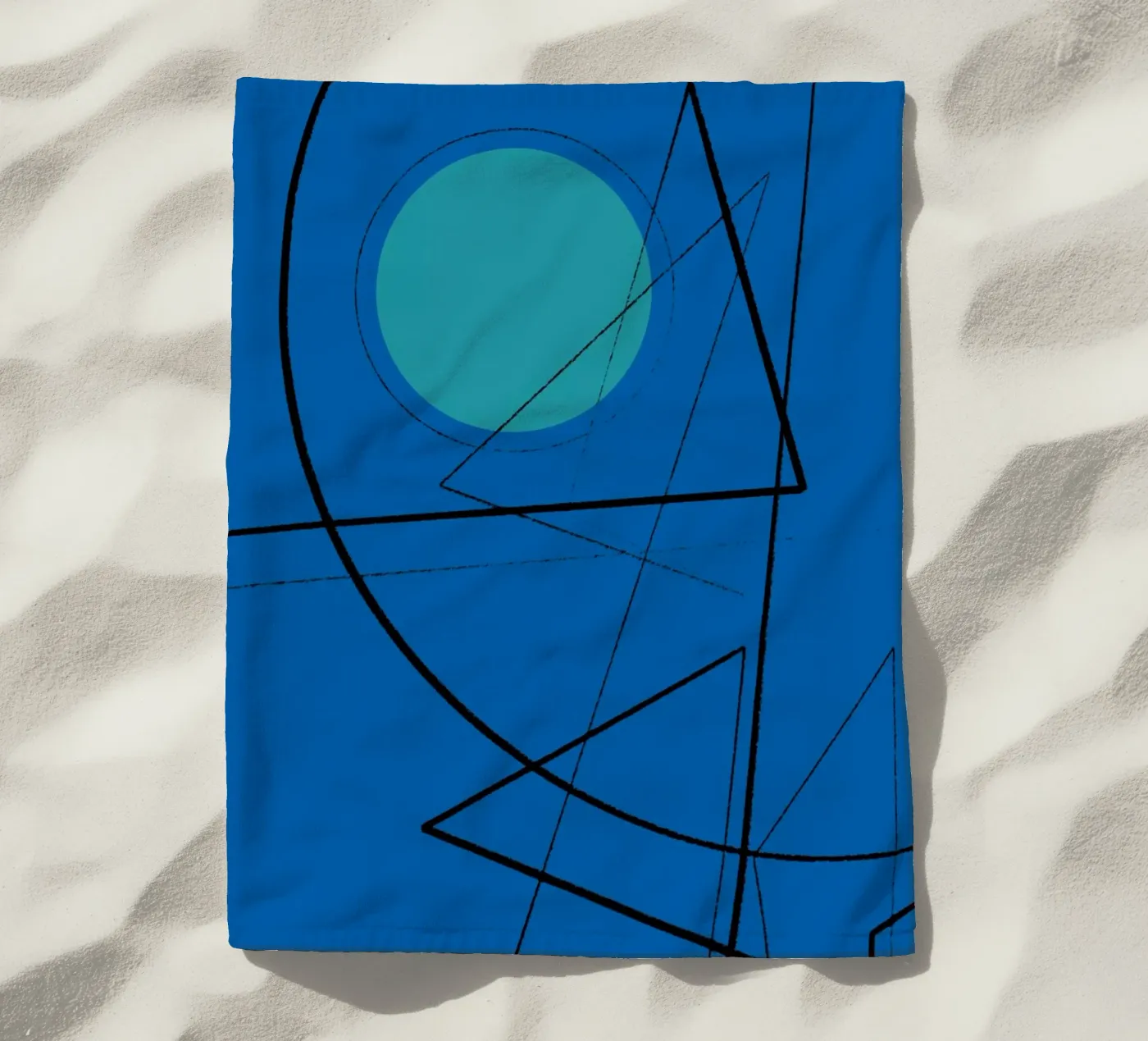 Angular Lines No 19 beach towel by treechild