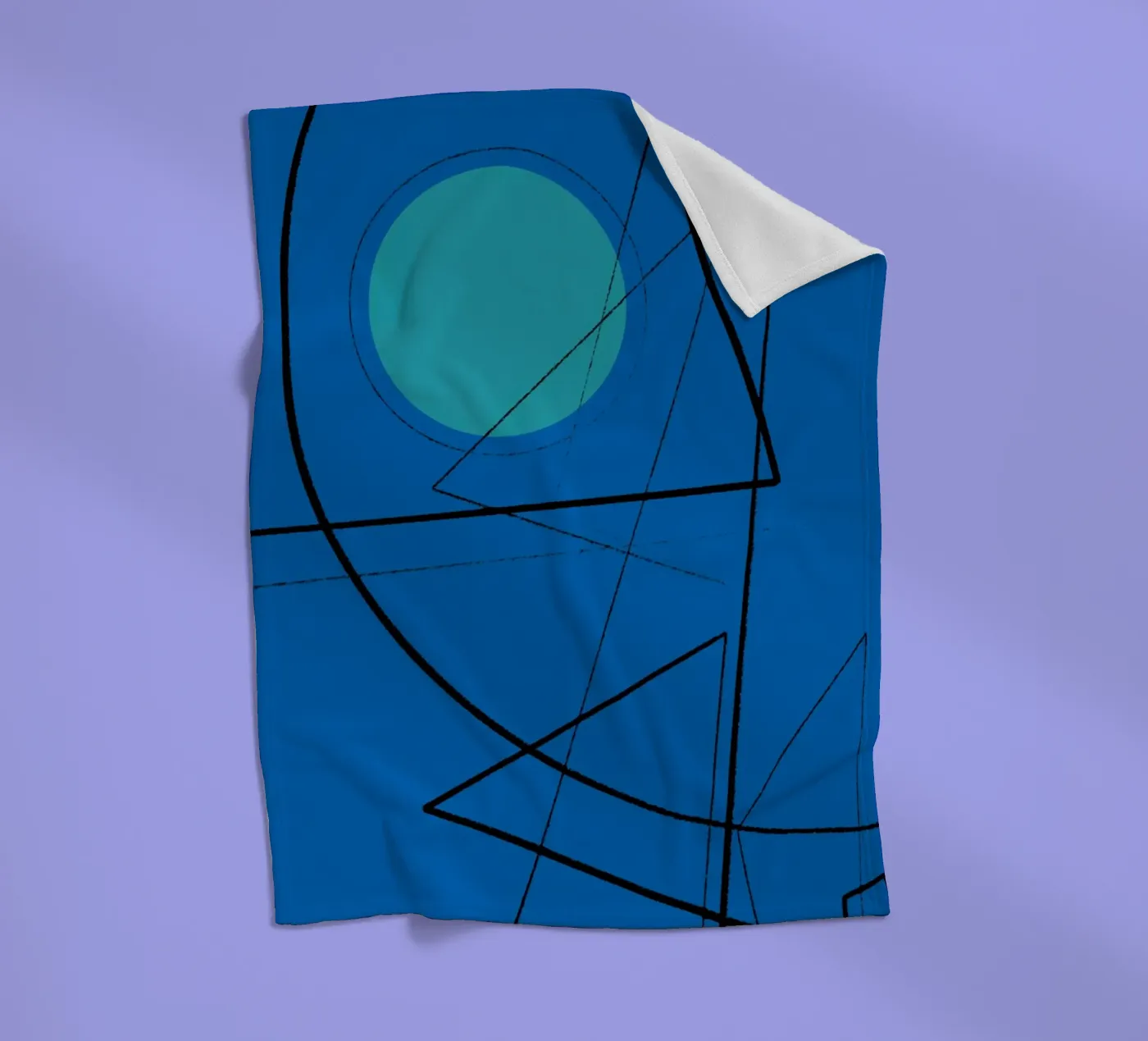 Angular Lines No 19 fleece blanket by treechild