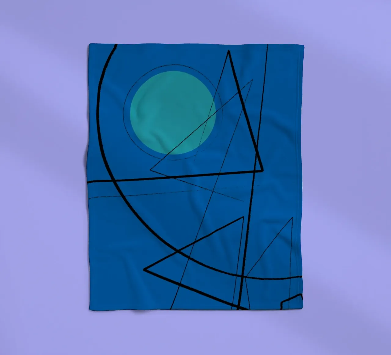 Angular Lines No 19 Fleecedecke von treechild