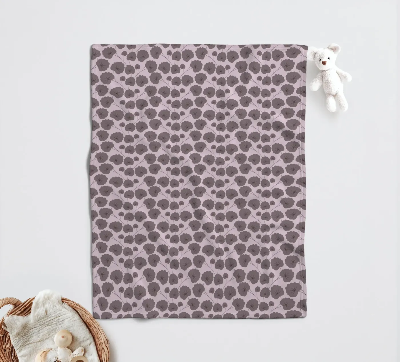 Cherry Blossom Pattern #3 coperta in pile da kathrinmay