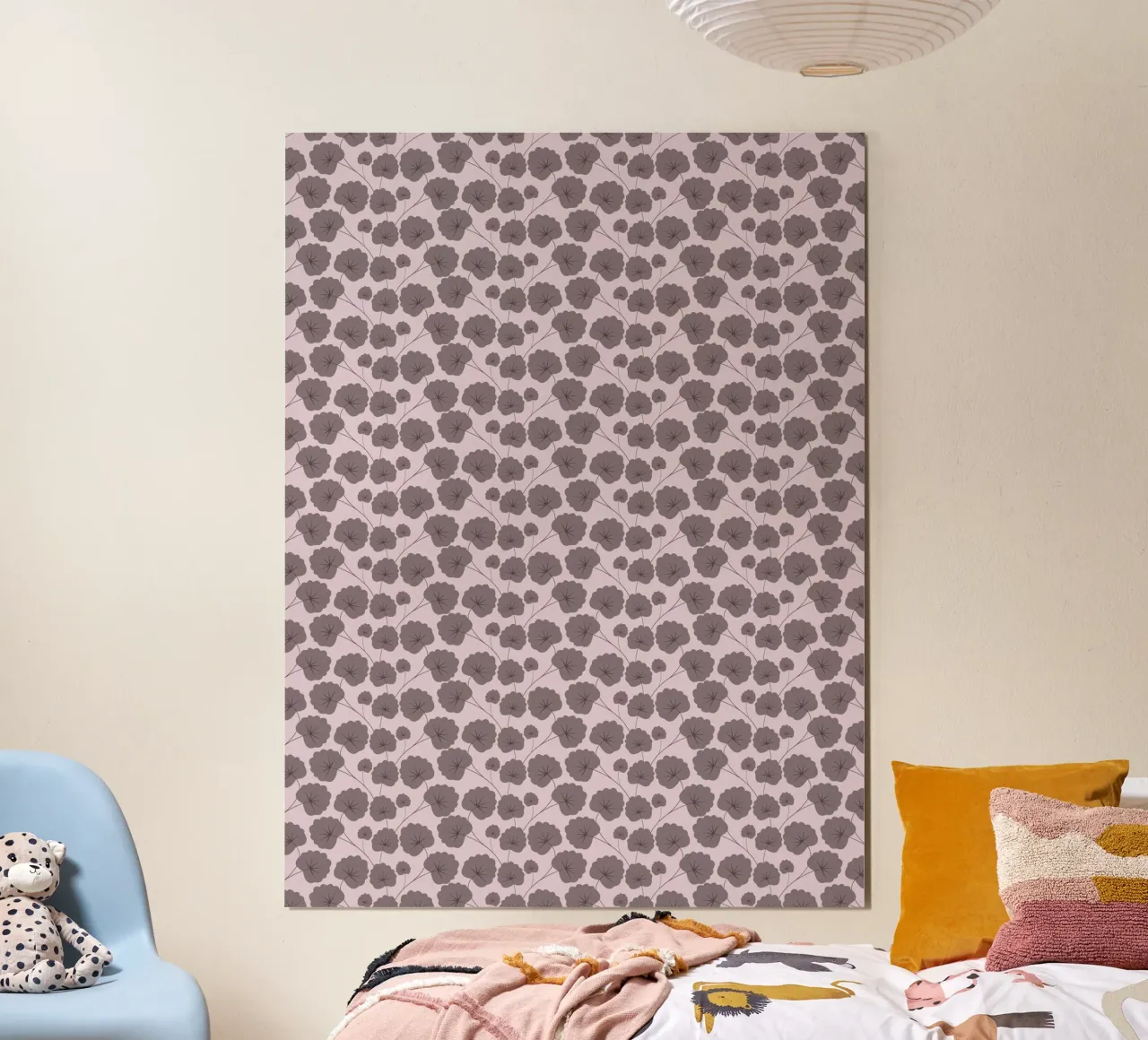 Cherry Blossom Pattern #3 poster con telaio in alluminio da kathrinmay