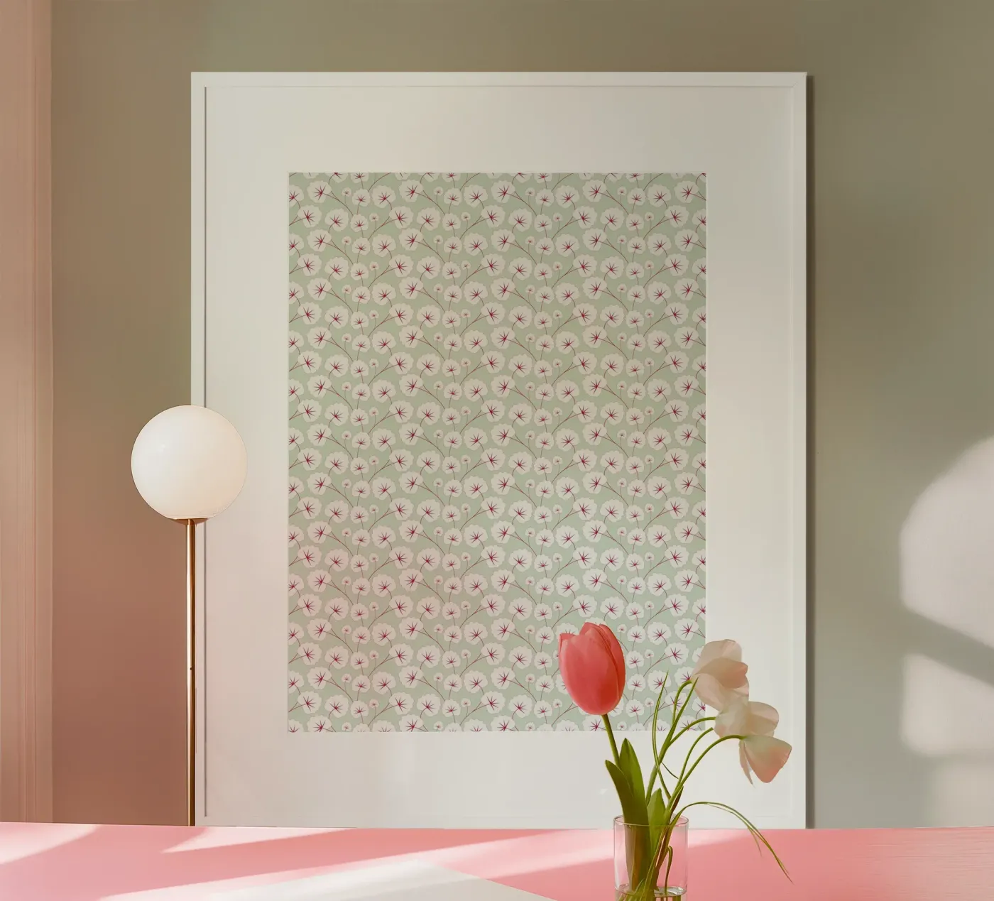 Cherry Blossom Pattern #4 poster da kathrinmay