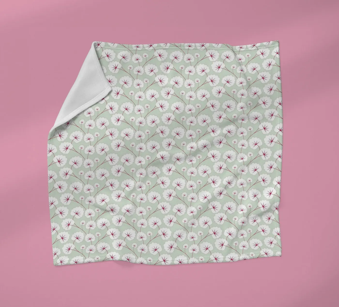 Cherry Blossom Pattern #4 fleecedeken van kathrinmay
