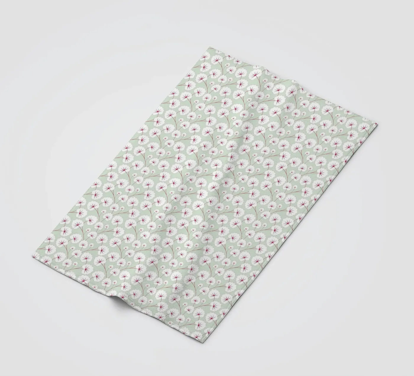 Cherry Blossom Pattern #4 fleecedeken van kathrinmay