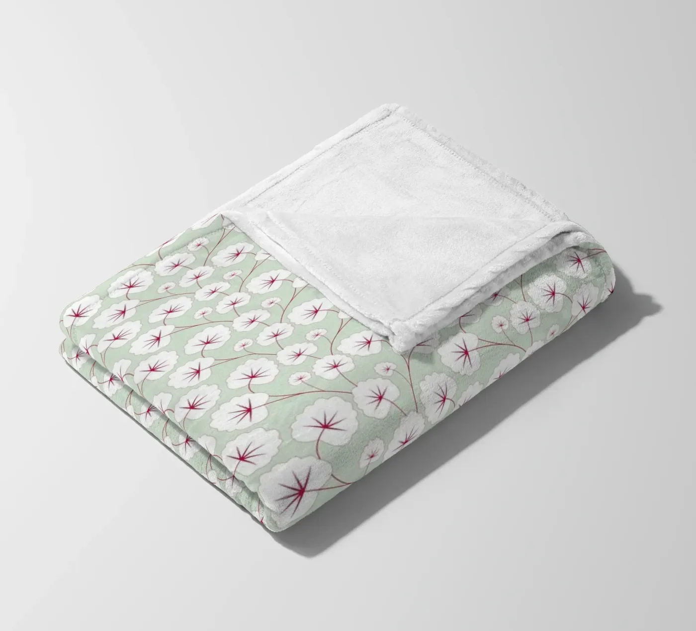 Cherry Blossom Pattern #4 fleecedeken van kathrinmay