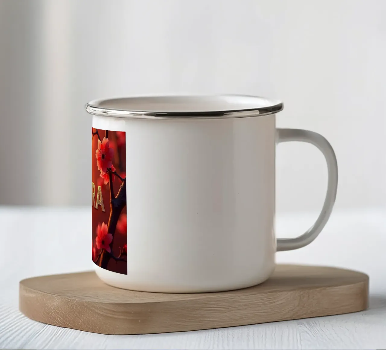 SAKURA - Il fiore di ciliegio tazza in smalto da CASTILO