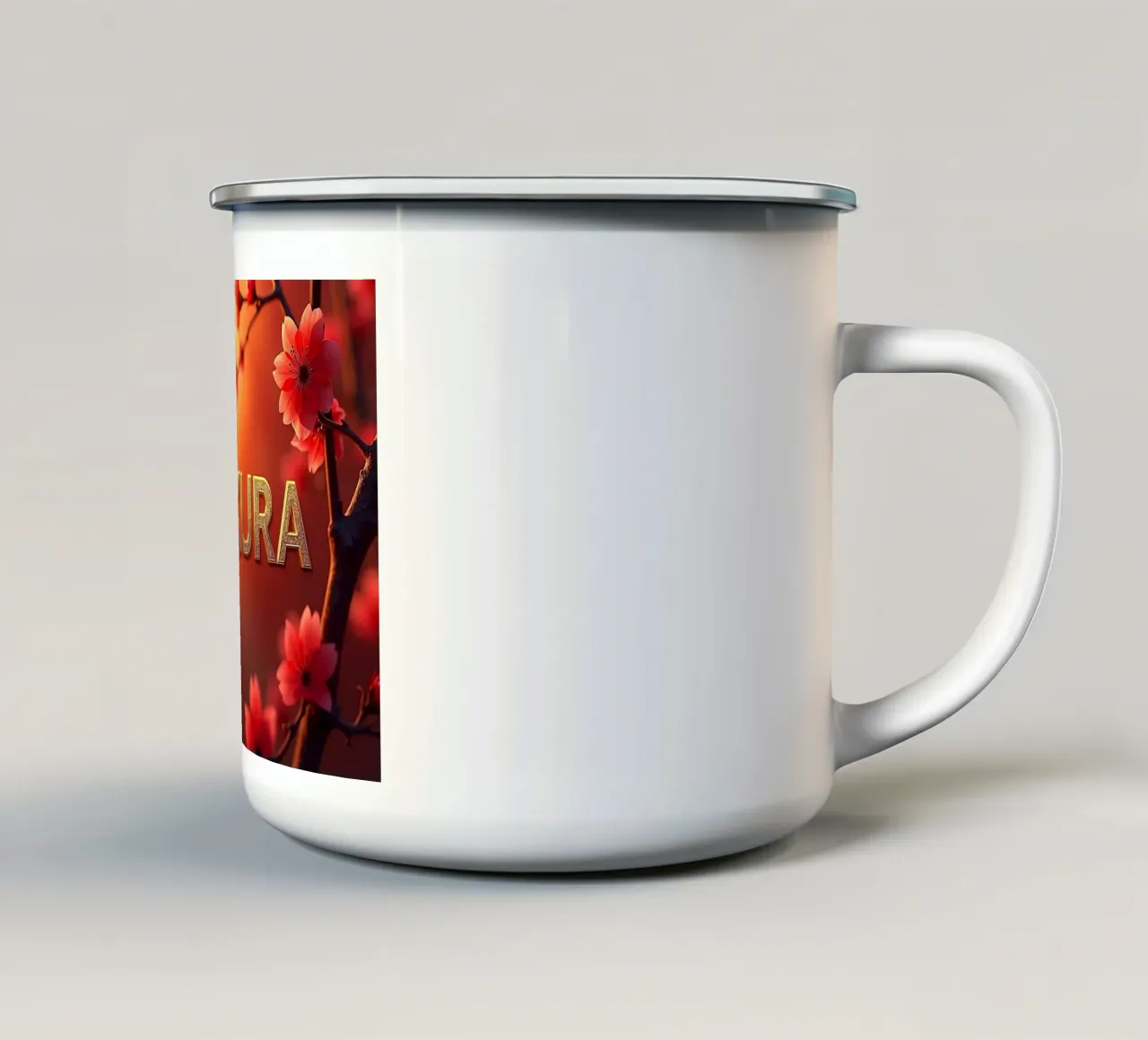 SAKURA - Il fiore di ciliegio tazza in smalto da CASTILO