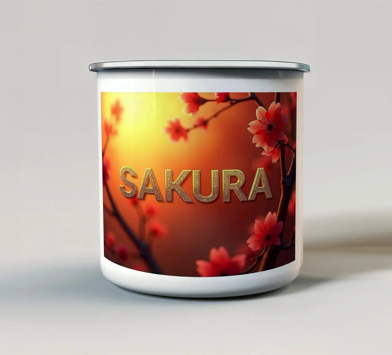 SAKURA - Il fiore di ciliegio tazza in smalto da CASTILO