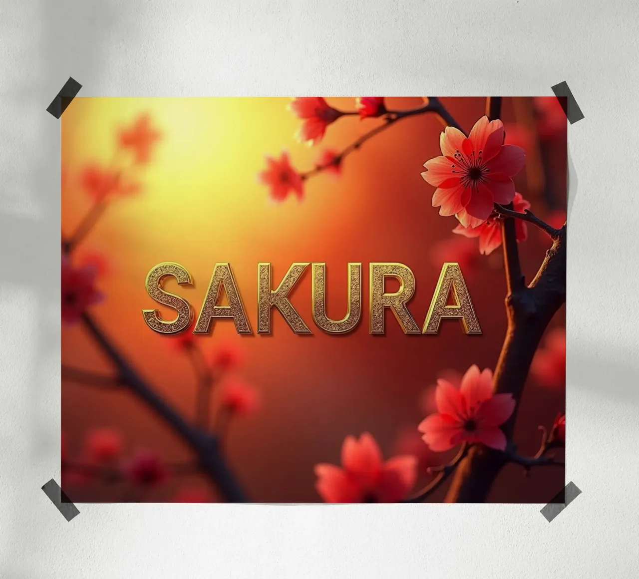 SAKURA - Il fiore di ciliegio poster da CASTILO