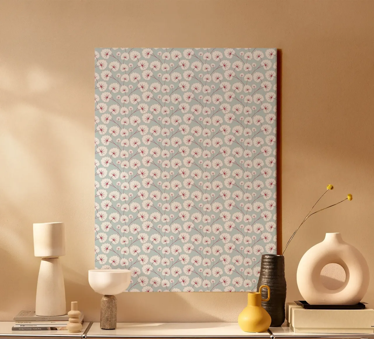Cherry Blossom Pattern #6 tela con Cornice a cassetta da kathrinmay