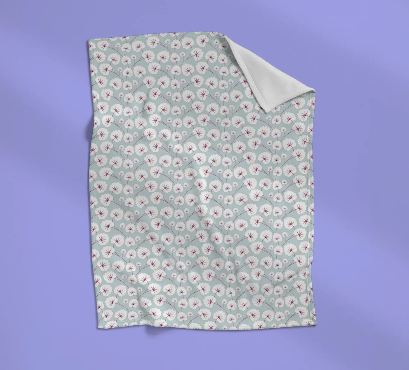 Cherry Blossom Pattern #6 Fleecedecke von kathrinmay