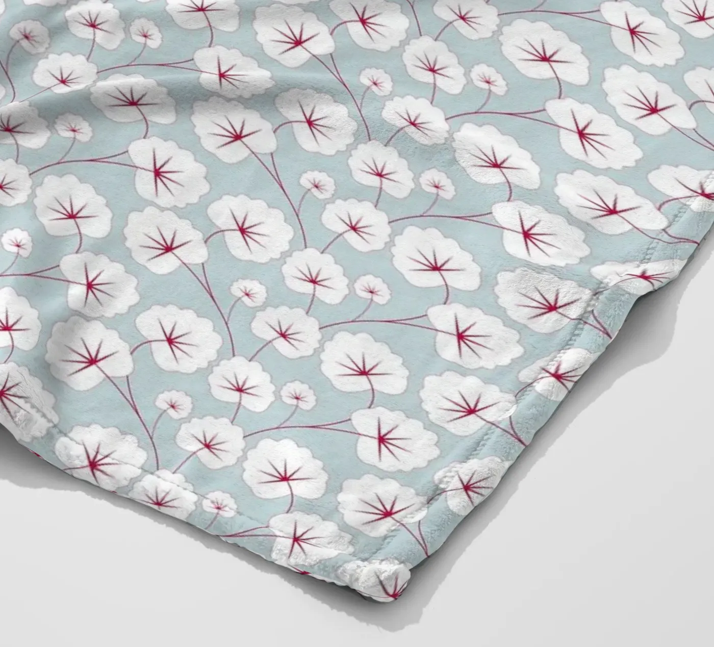 Cherry Blossom Pattern #6 fleecedeken van kathrinmay