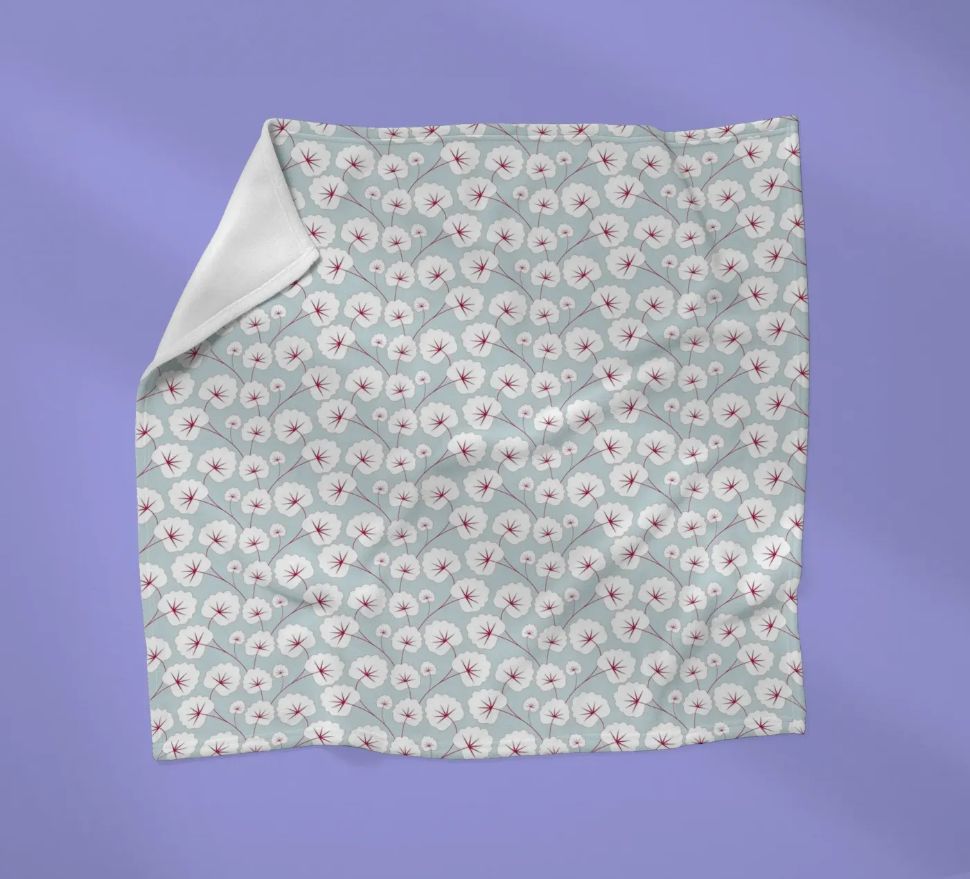 Cherry Blossom Pattern #6 Fleecedecke von kathrinmay