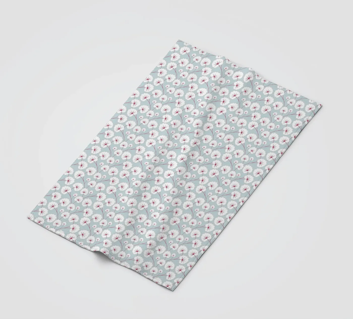 Cherry Blossom Pattern #6 fleecedeken van kathrinmay