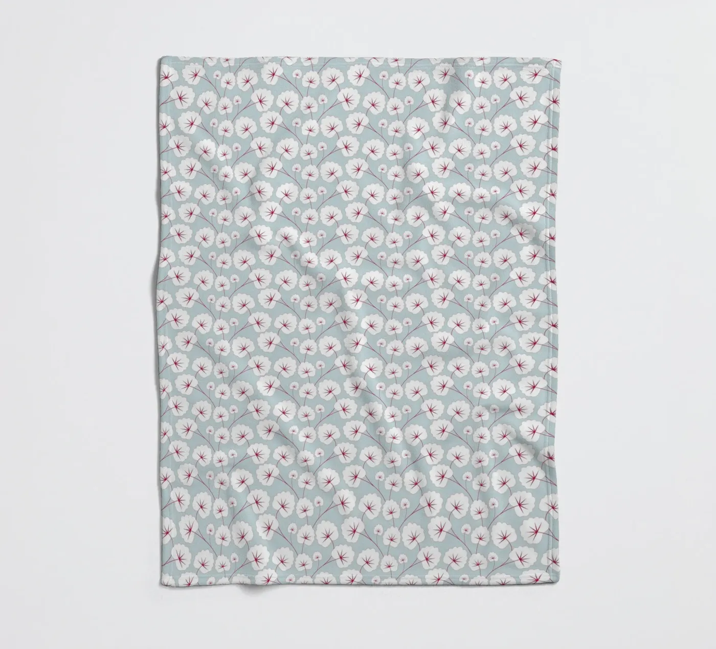 Cherry Blossom Pattern #6 fleecedeken van kathrinmay
