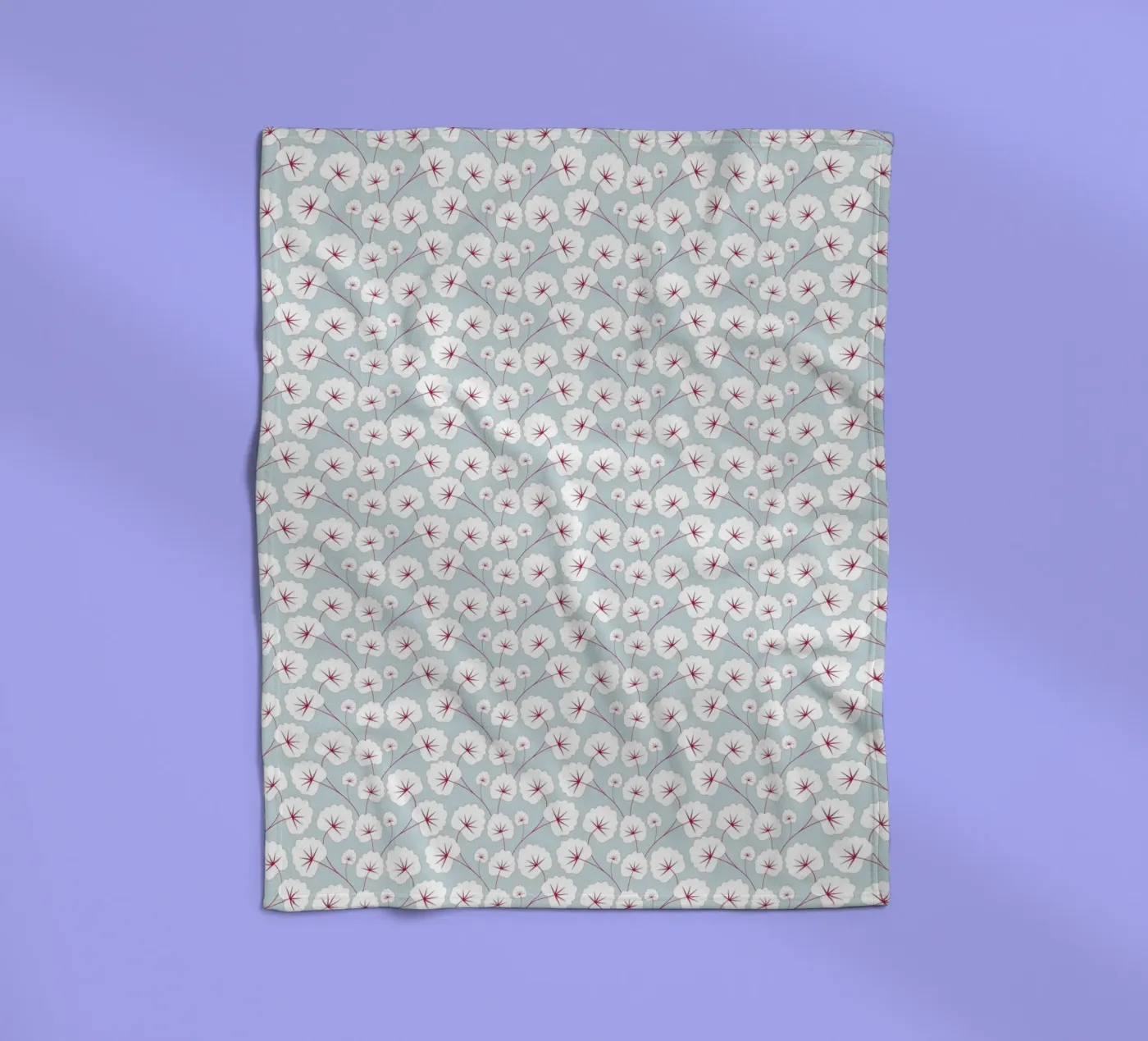 Cherry Blossom Pattern #6 Fleecedecke von kathrinmay