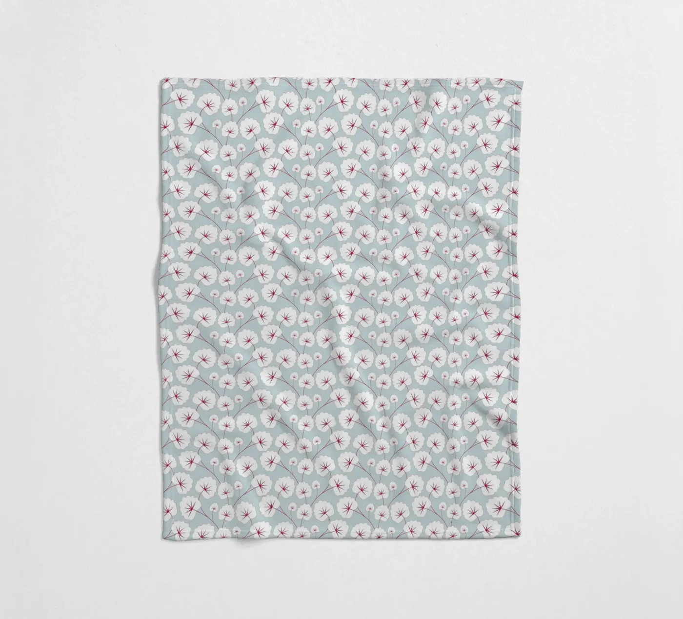 Cherry Blossom Pattern #6 Fleecedecke von kathrinmay