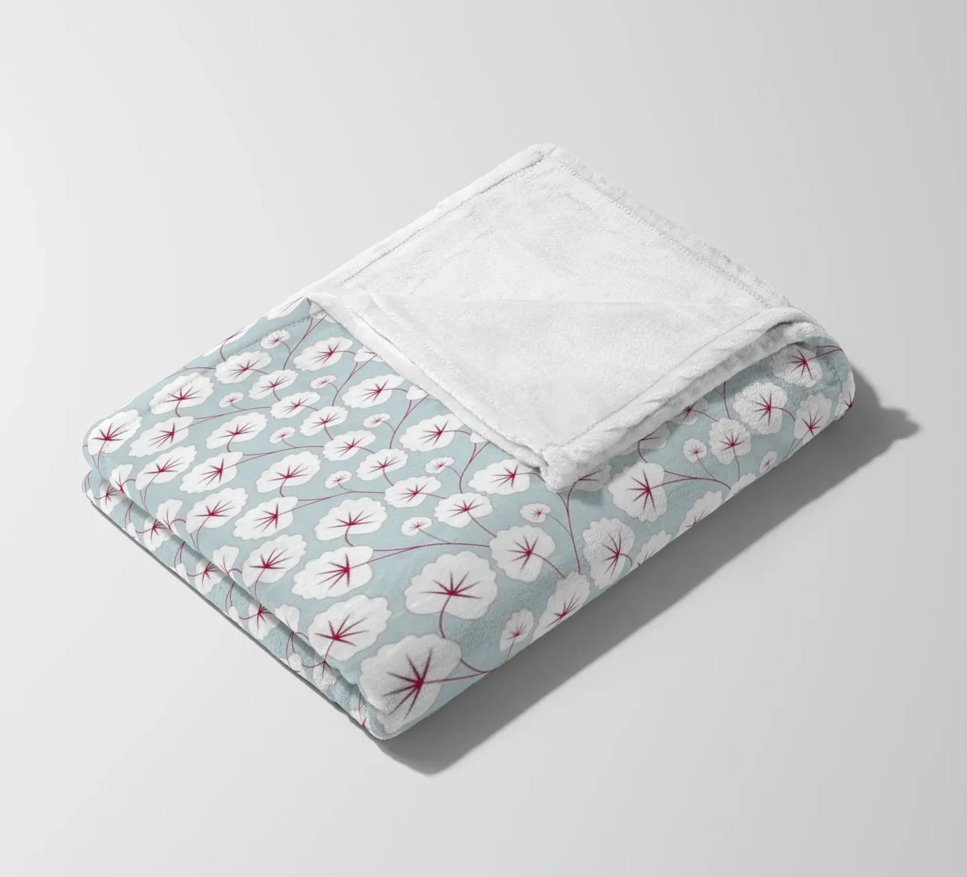 Cherry Blossom Pattern #6 Fleecedecke von kathrinmay