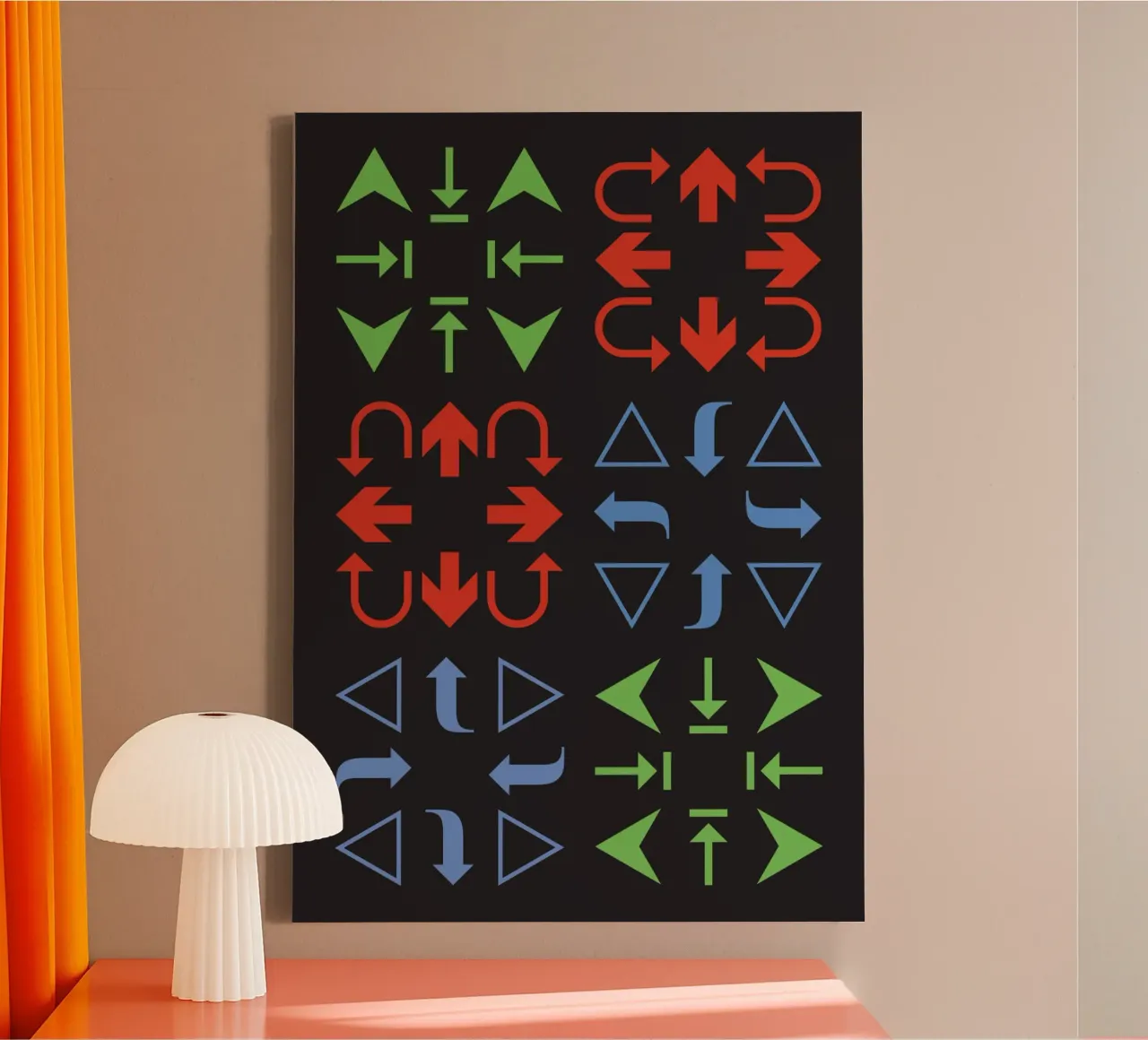 Arrows #1 canvas met Baklijst van kathrinmay