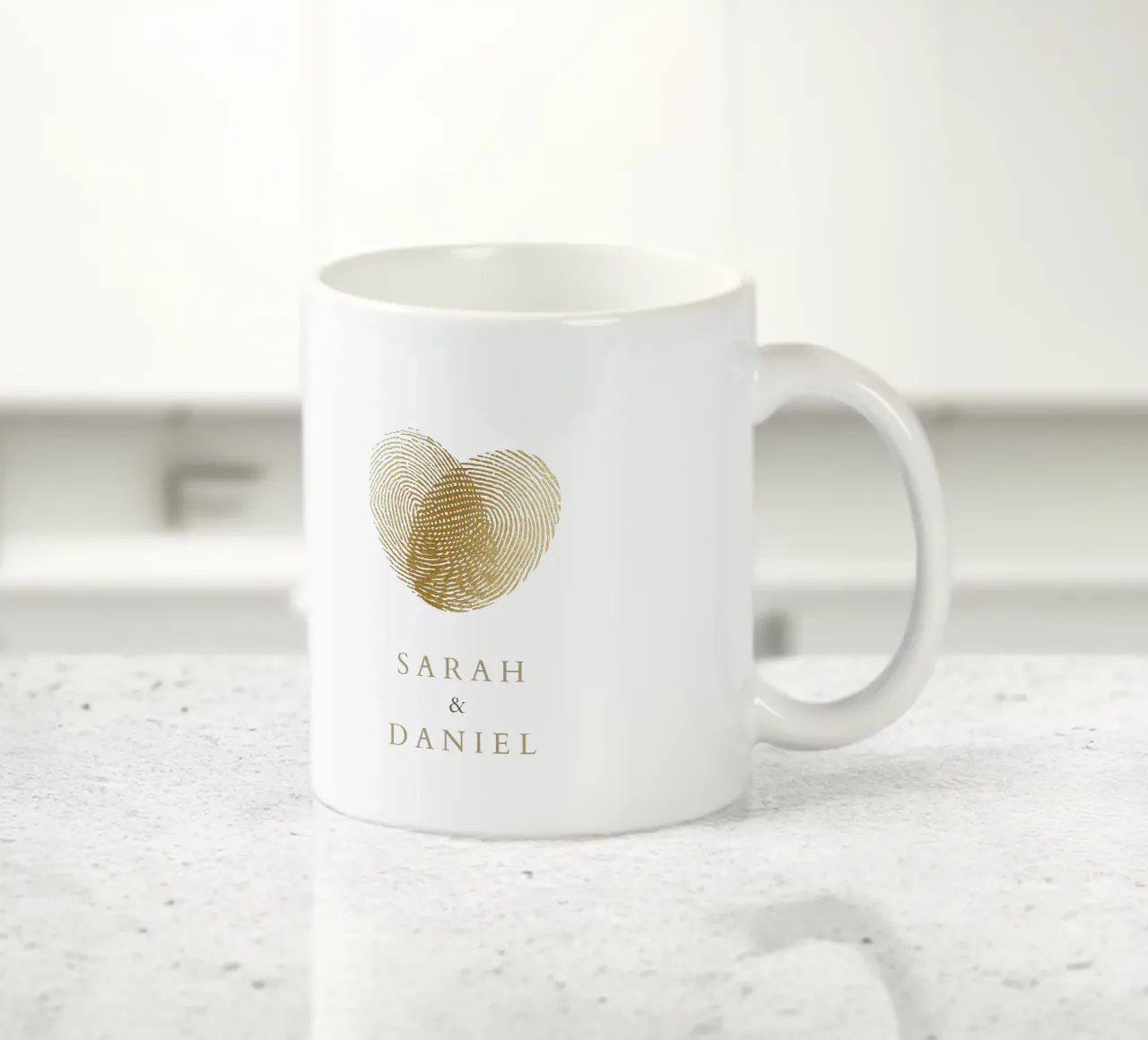 Impronta digitale tazza in ceramica da Kartenliebe