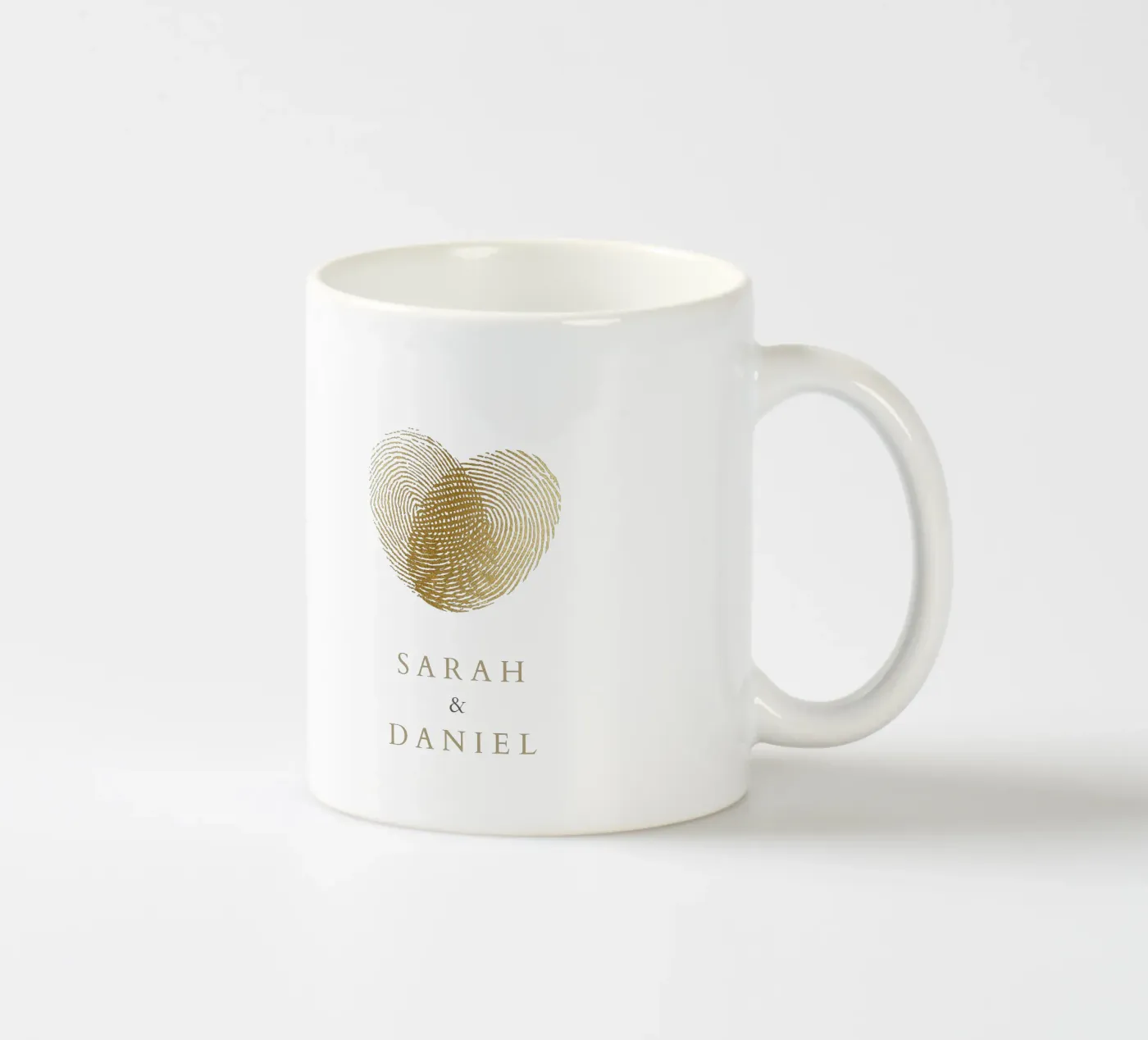 Fingerabdruck Keramik Tasse von Kartenliebe