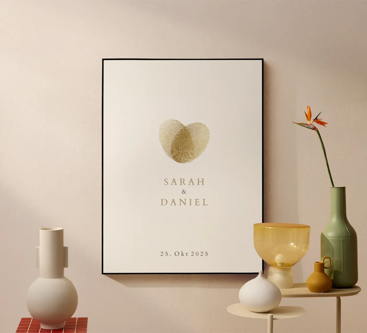 Impronta digitale plexiglass da Kartenliebe