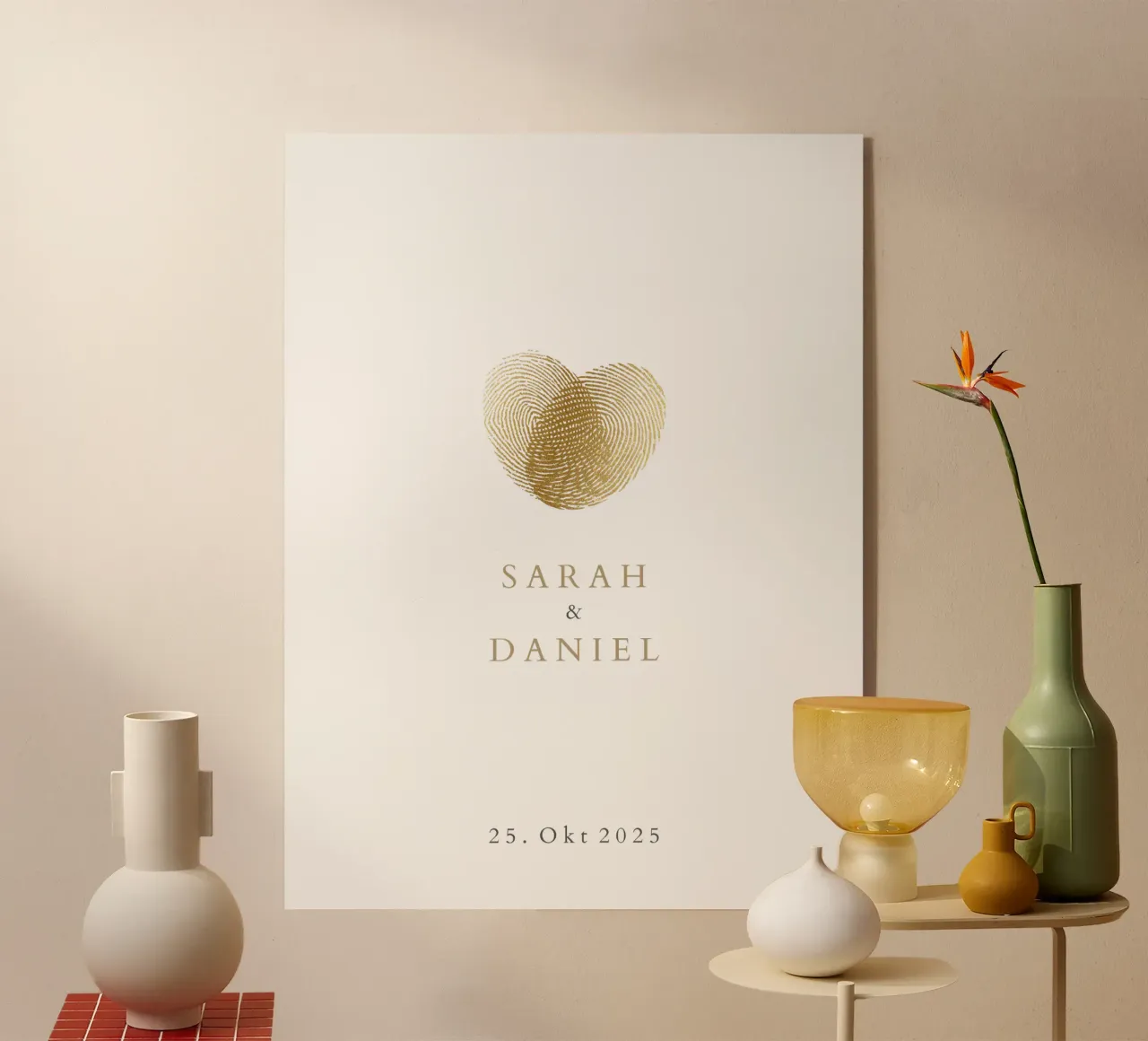 Impronta digitale plexiglass da Kartenliebe