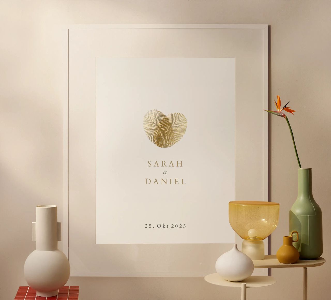 Fingerabdruck Poster von Kartenliebe