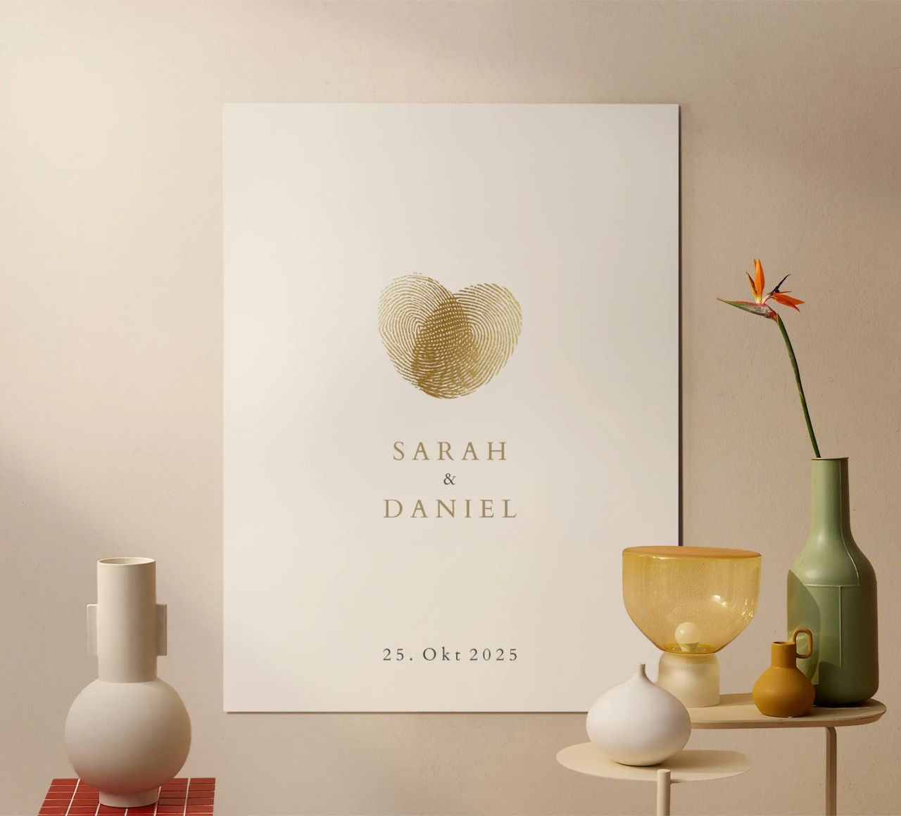 Fingerabdruck Poster von Kartenliebe