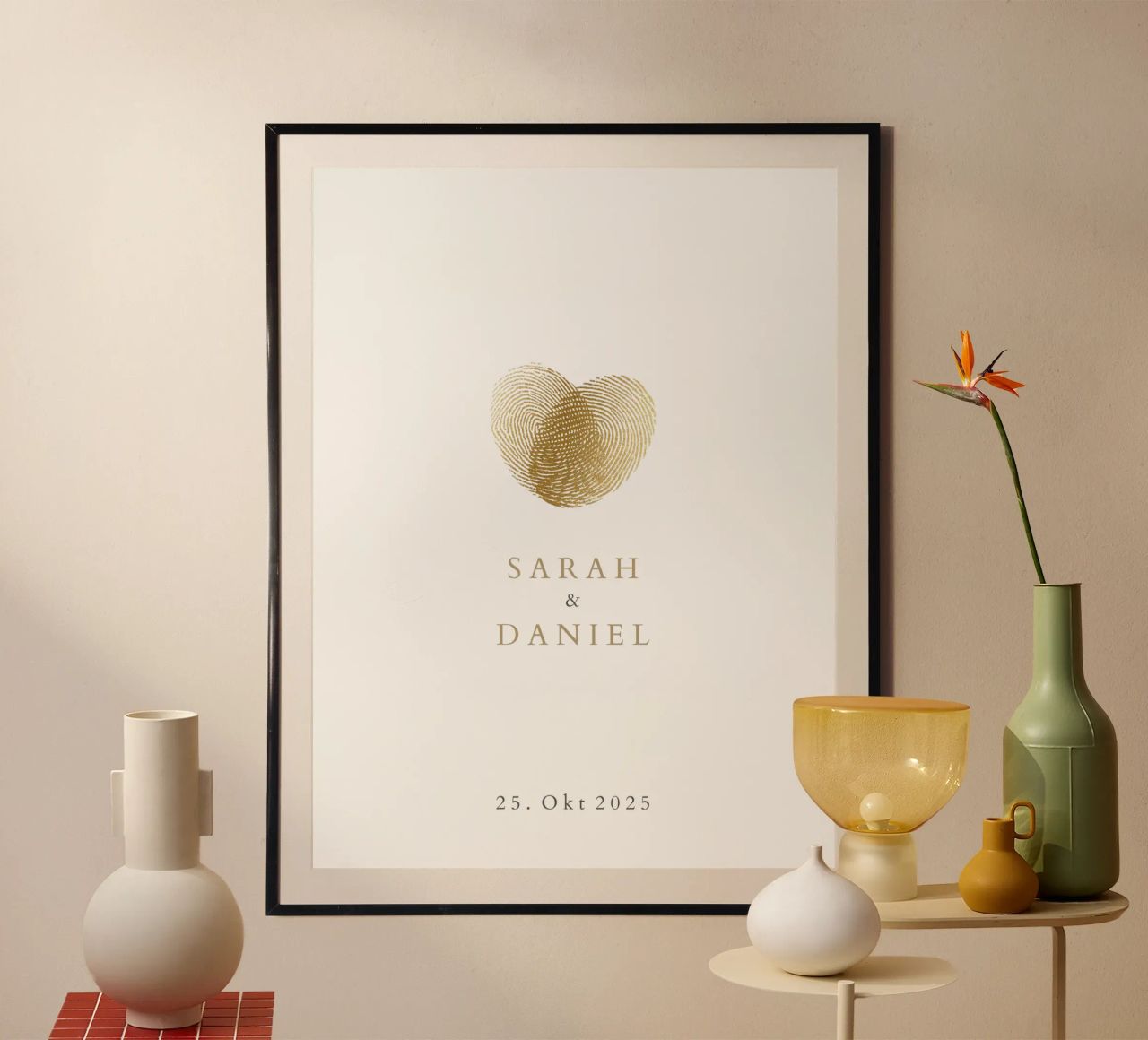 Fingerabdruck Poster von Kartenliebe