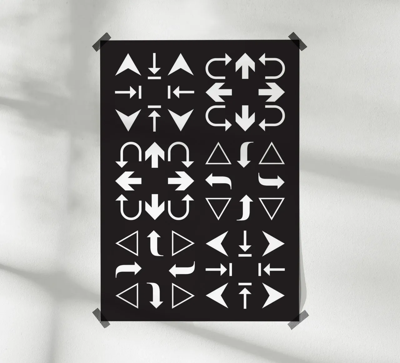 Arrows #2 poster con telaio in alluminio da kathrinmay