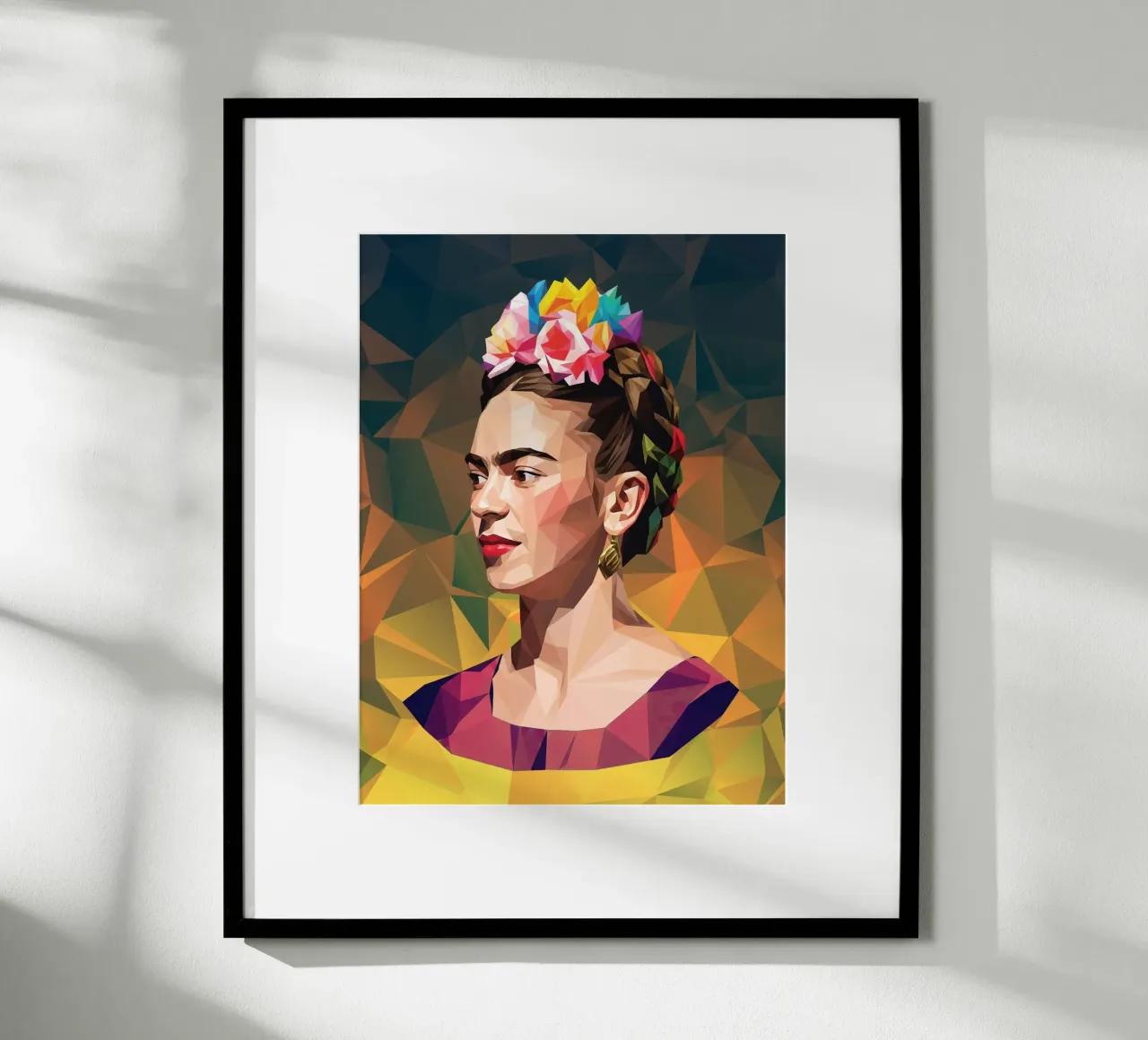 Frida Kahlo Lowpoly poster da Low Profile