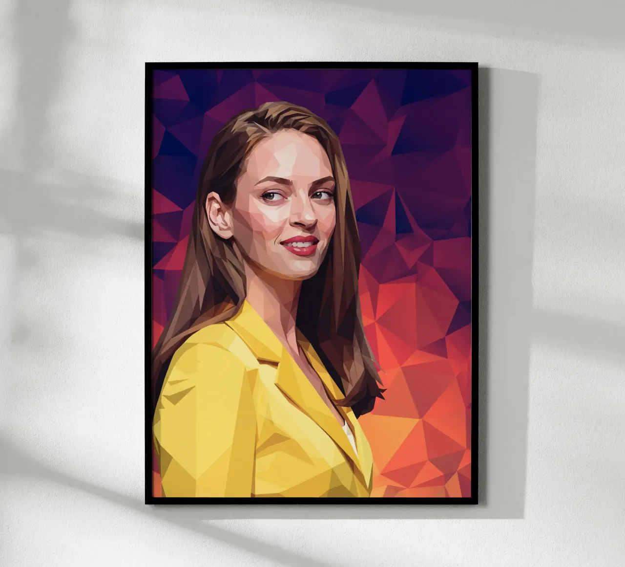 Uma Thurman Low poly poster da Low Profile