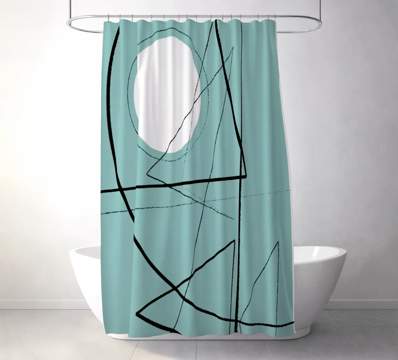 Angular Lines No 20 tenda da doccia da treechild