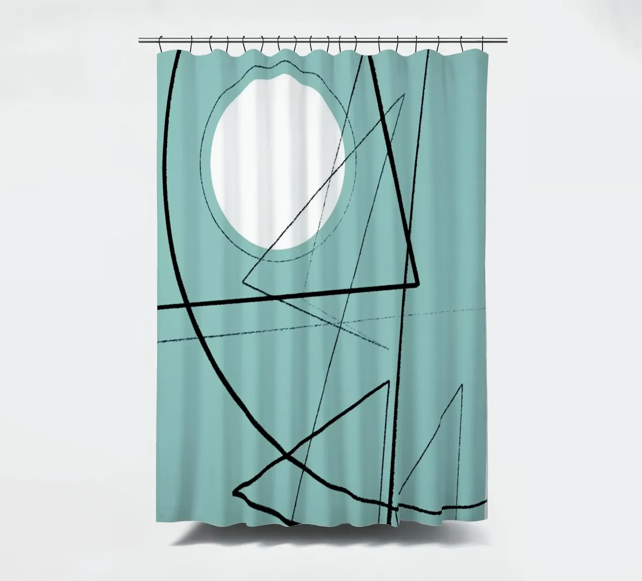 Angular Lines No 20 douchegordijn van treechild