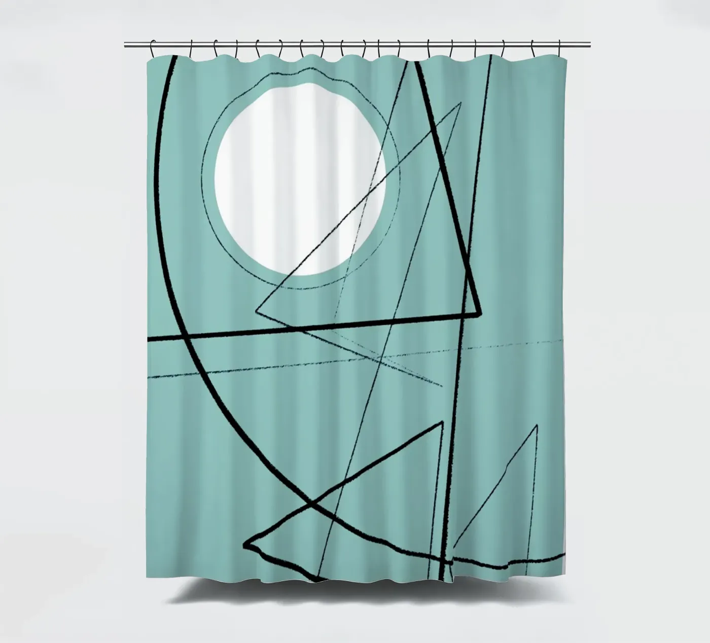 Angular Lines No 20 douchegordijn van treechild