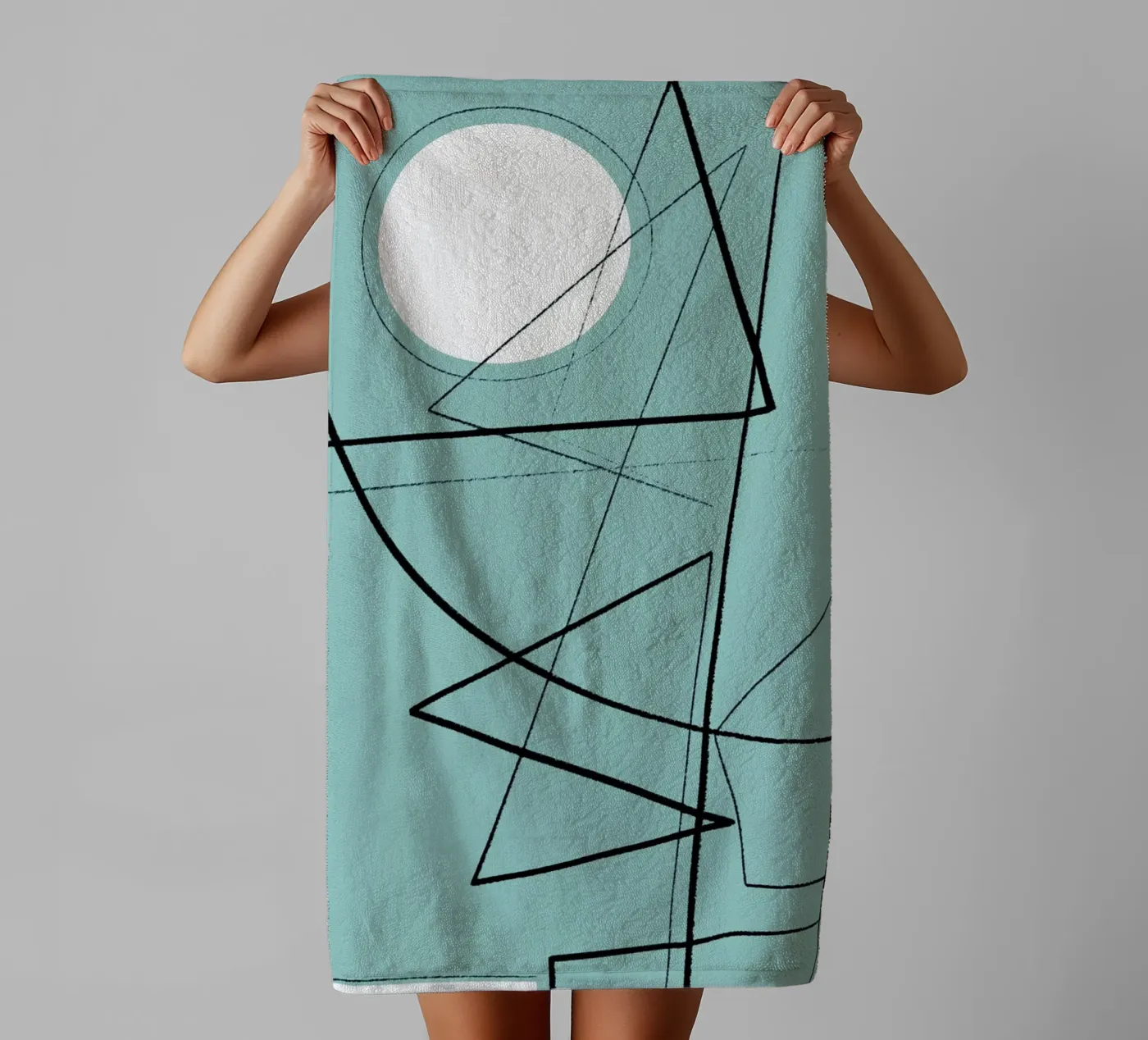 Angular Lines No 20 badhanddoek van treechild