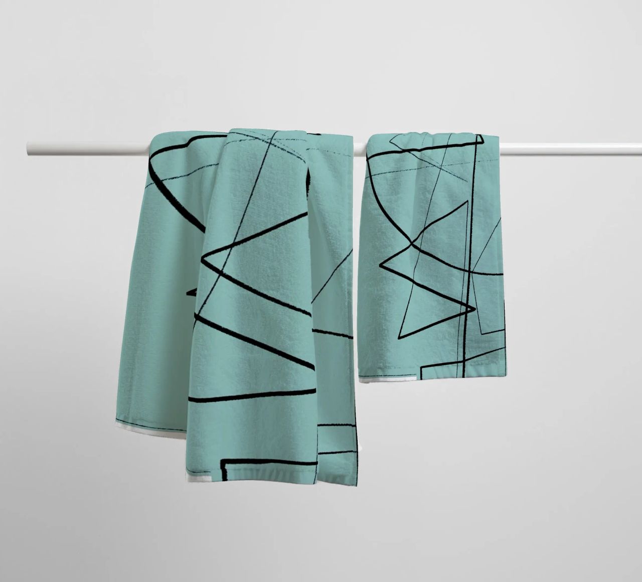Angular Lines No 20 badhanddoek van treechild