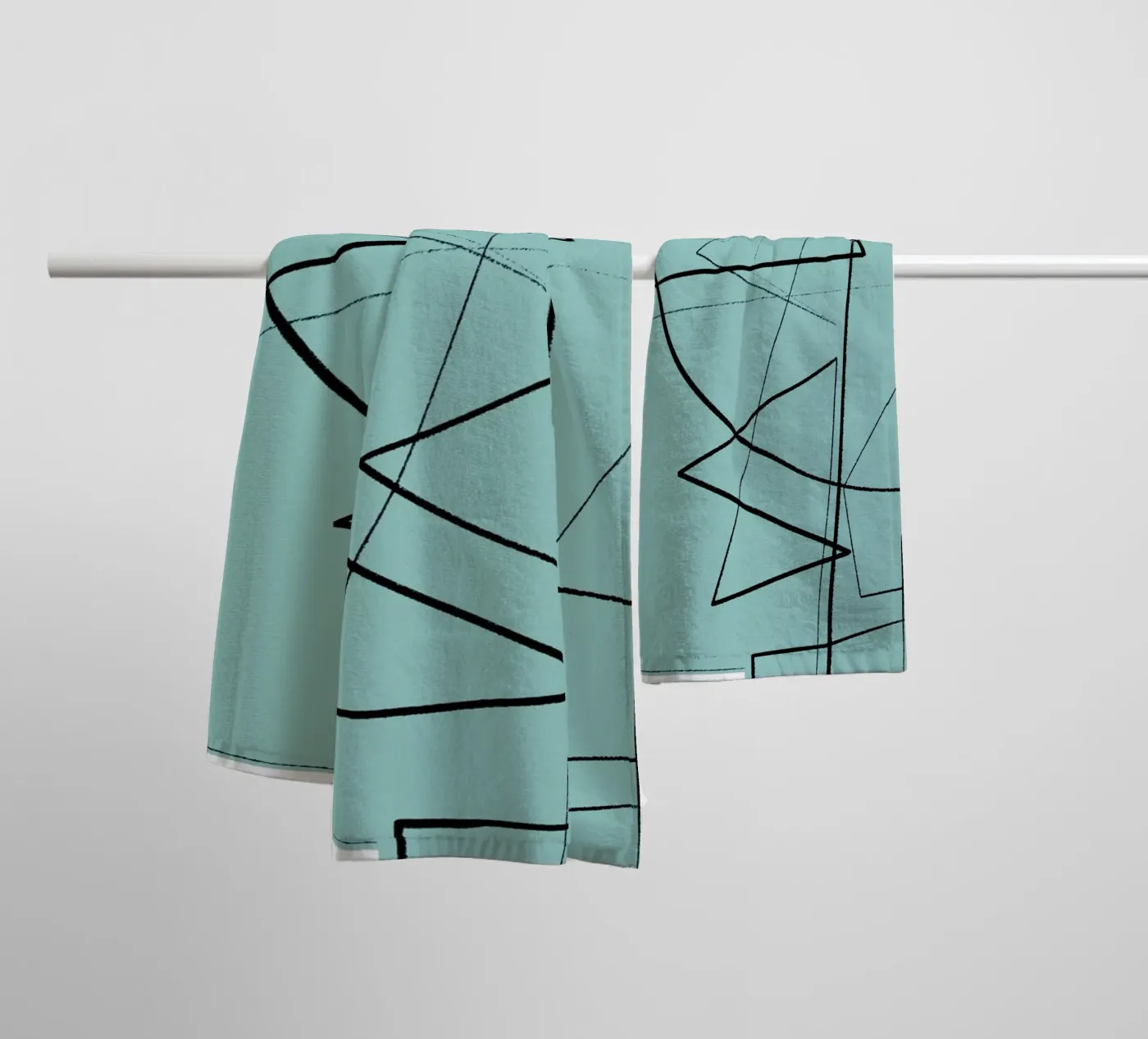 Angular Lines No 20 badhanddoek van treechild