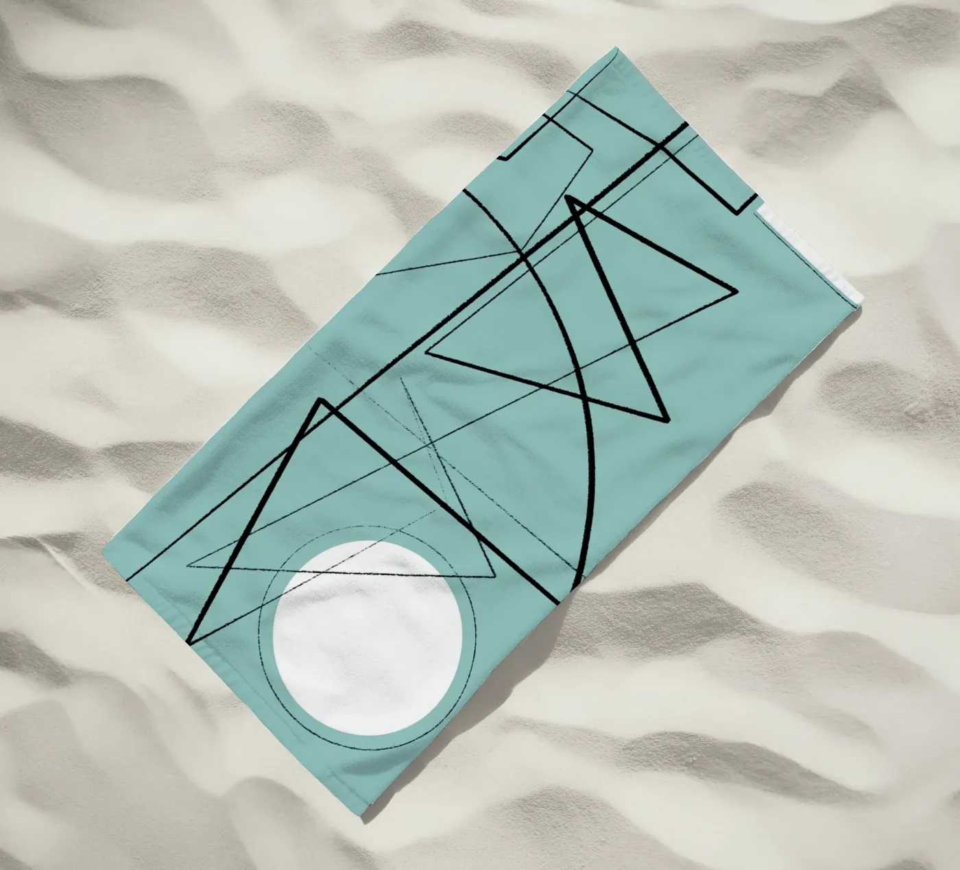 Angular Lines No 20 Strandtuch von treechild