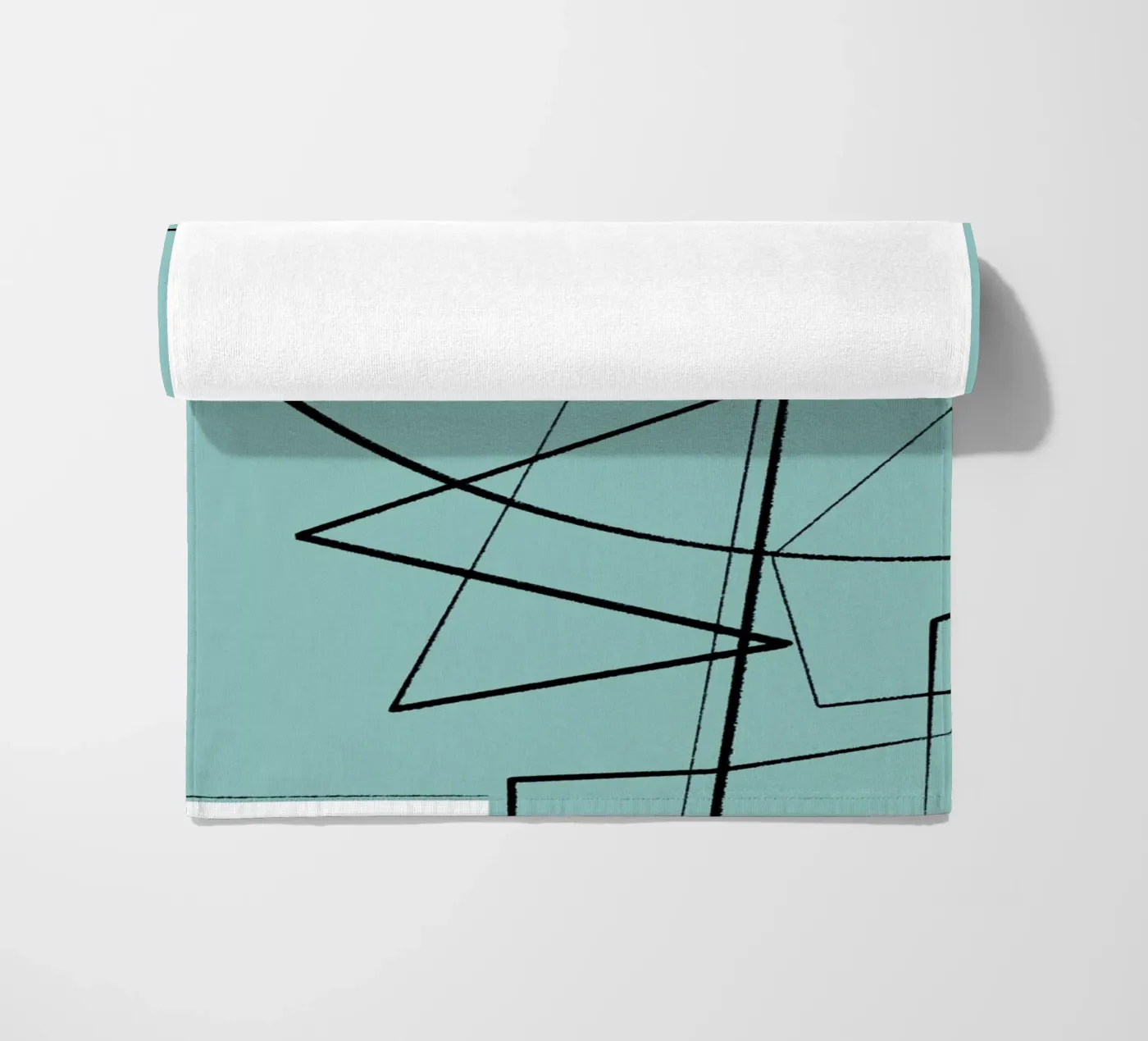 Angular Lines No 20 Strandtuch von treechild