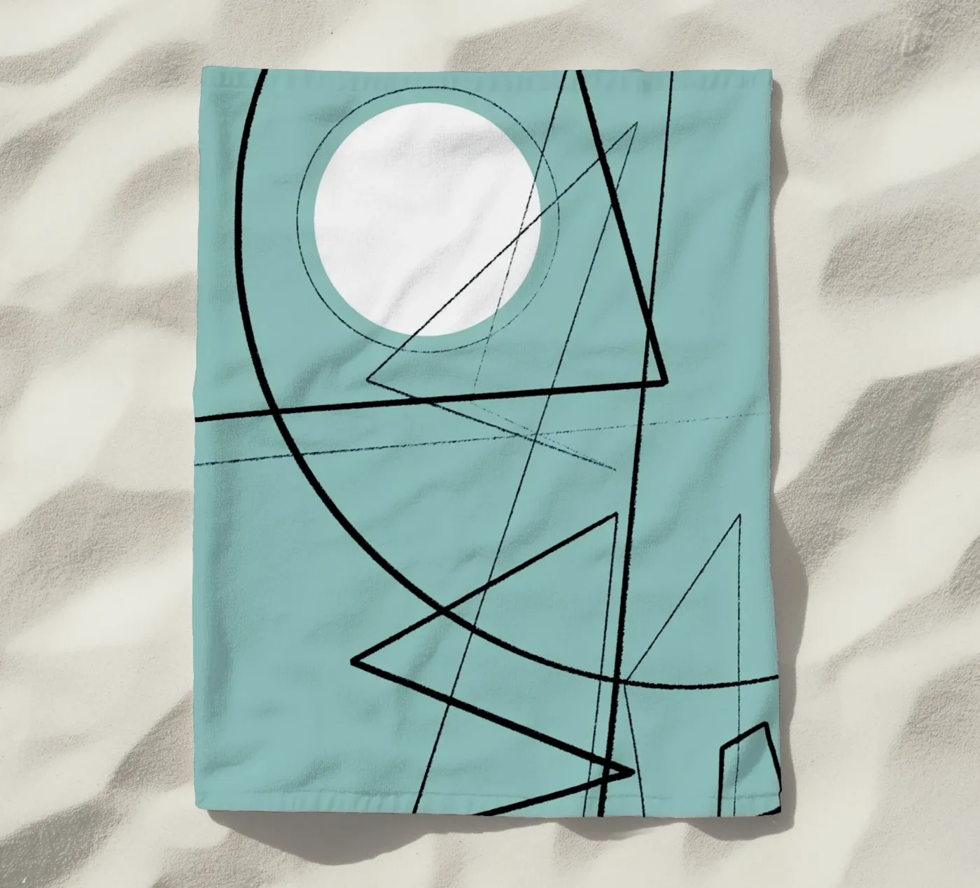 Angular Lines No 20 Strandtuch von treechild