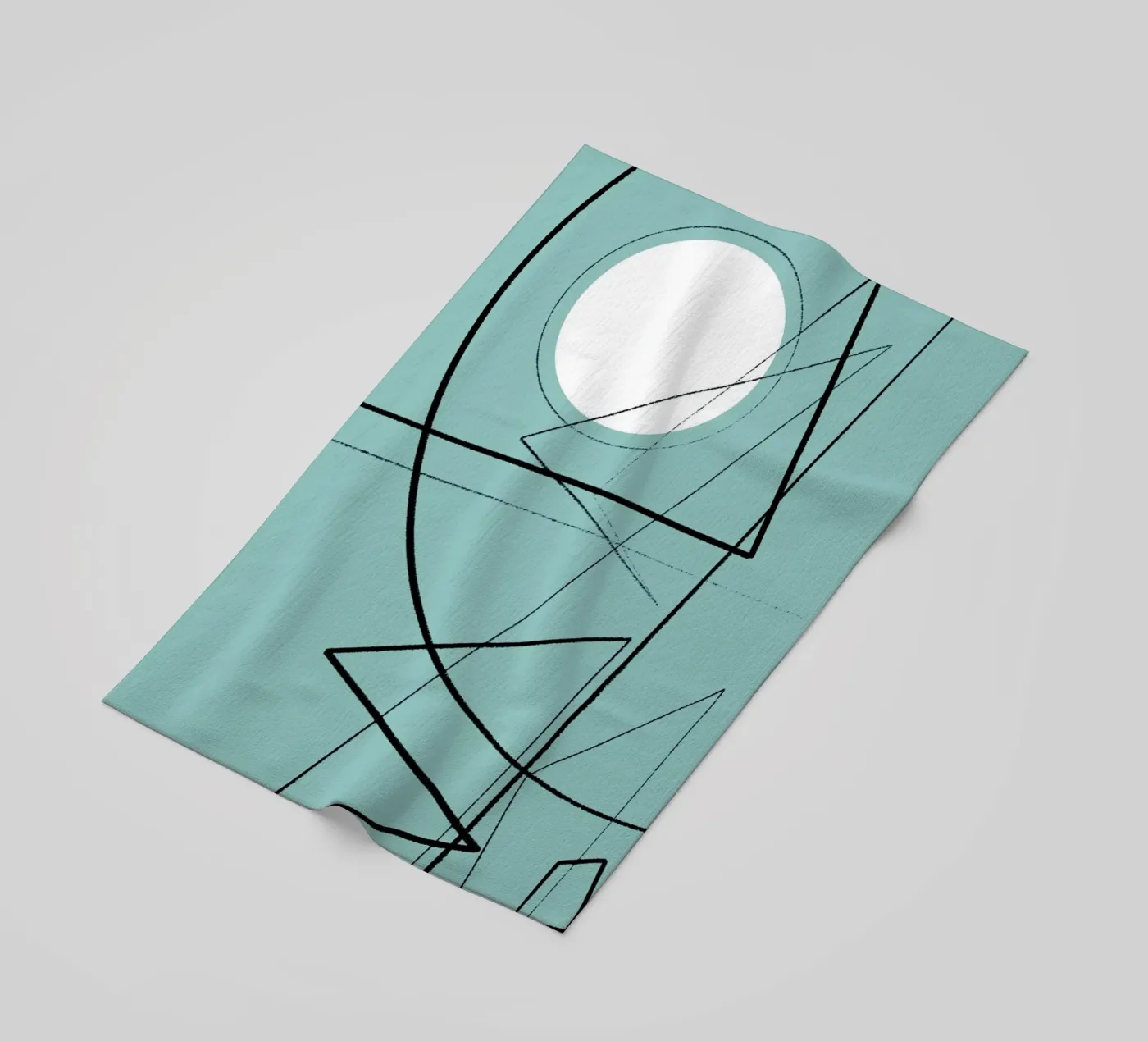 Angular Lines No 20 Strandtuch von treechild