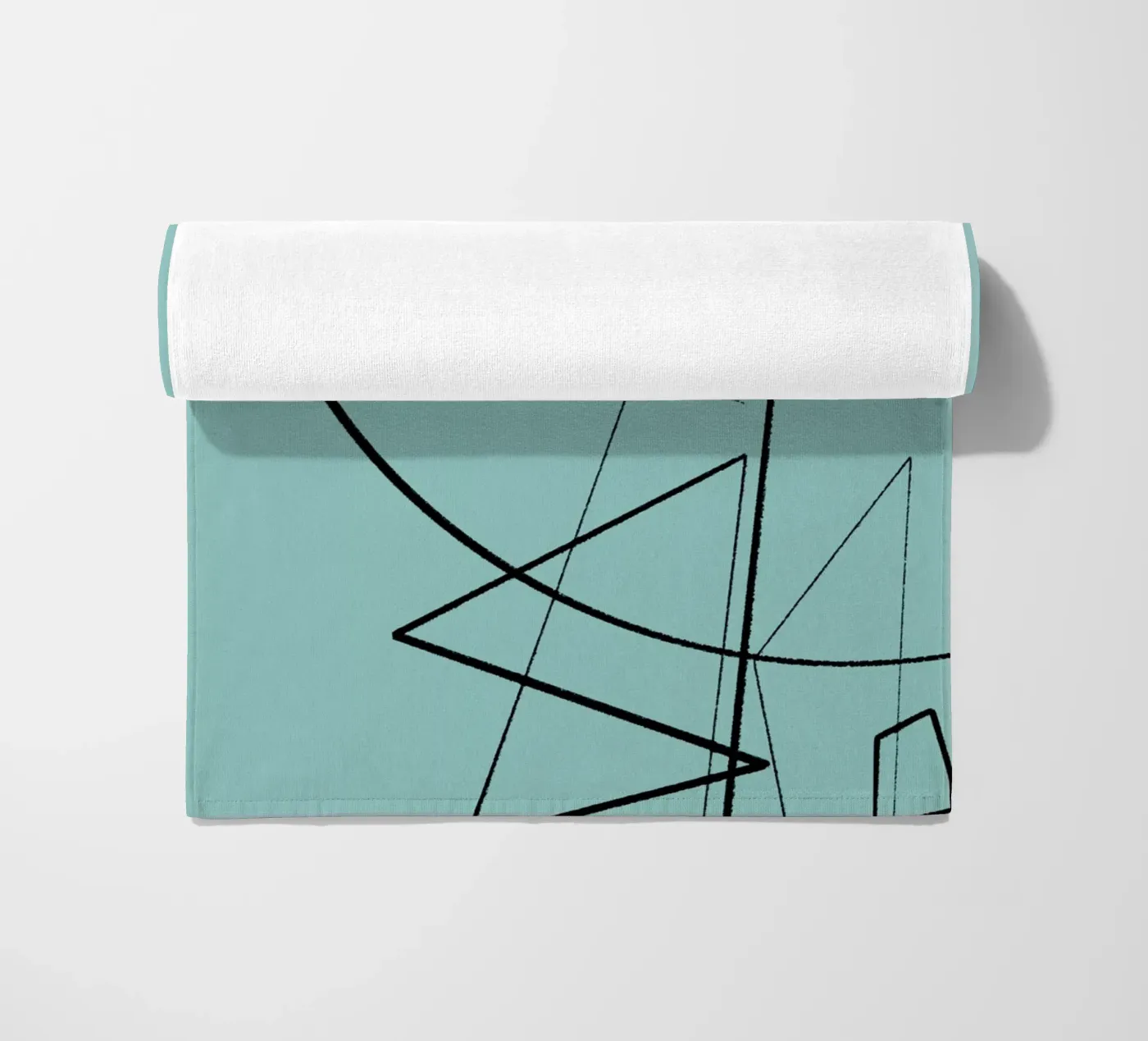 Angular Lines No 20 Strandtuch von treechild