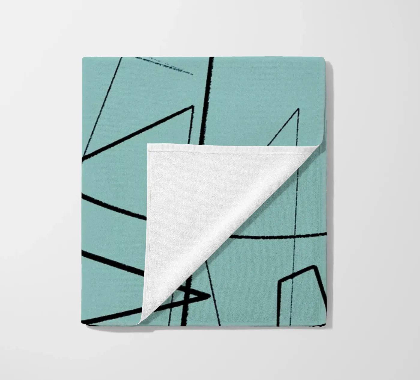 Angular Lines No 20 Strandtuch von treechild