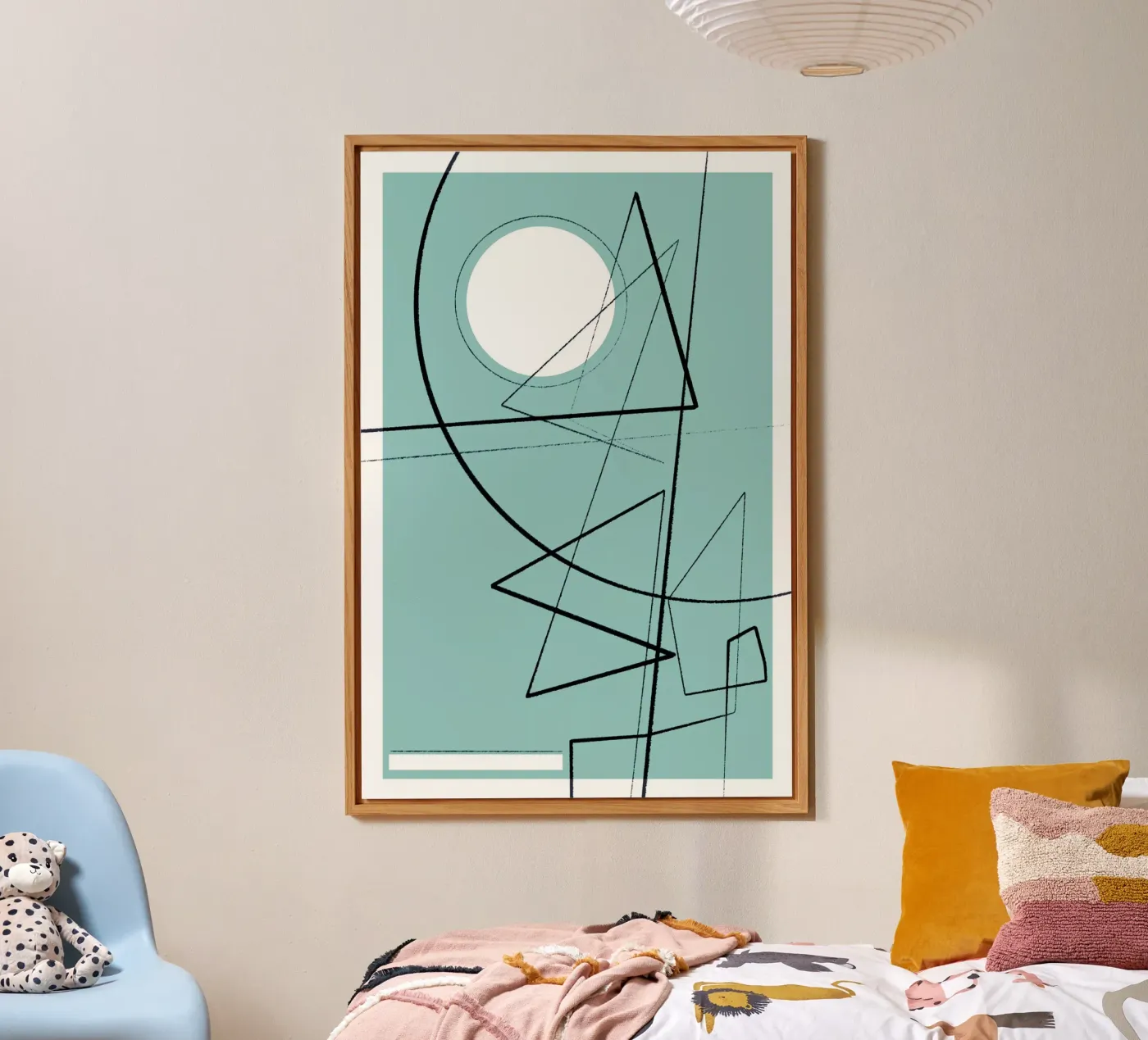 Angular Lines No 20 forex-plaat van treechild