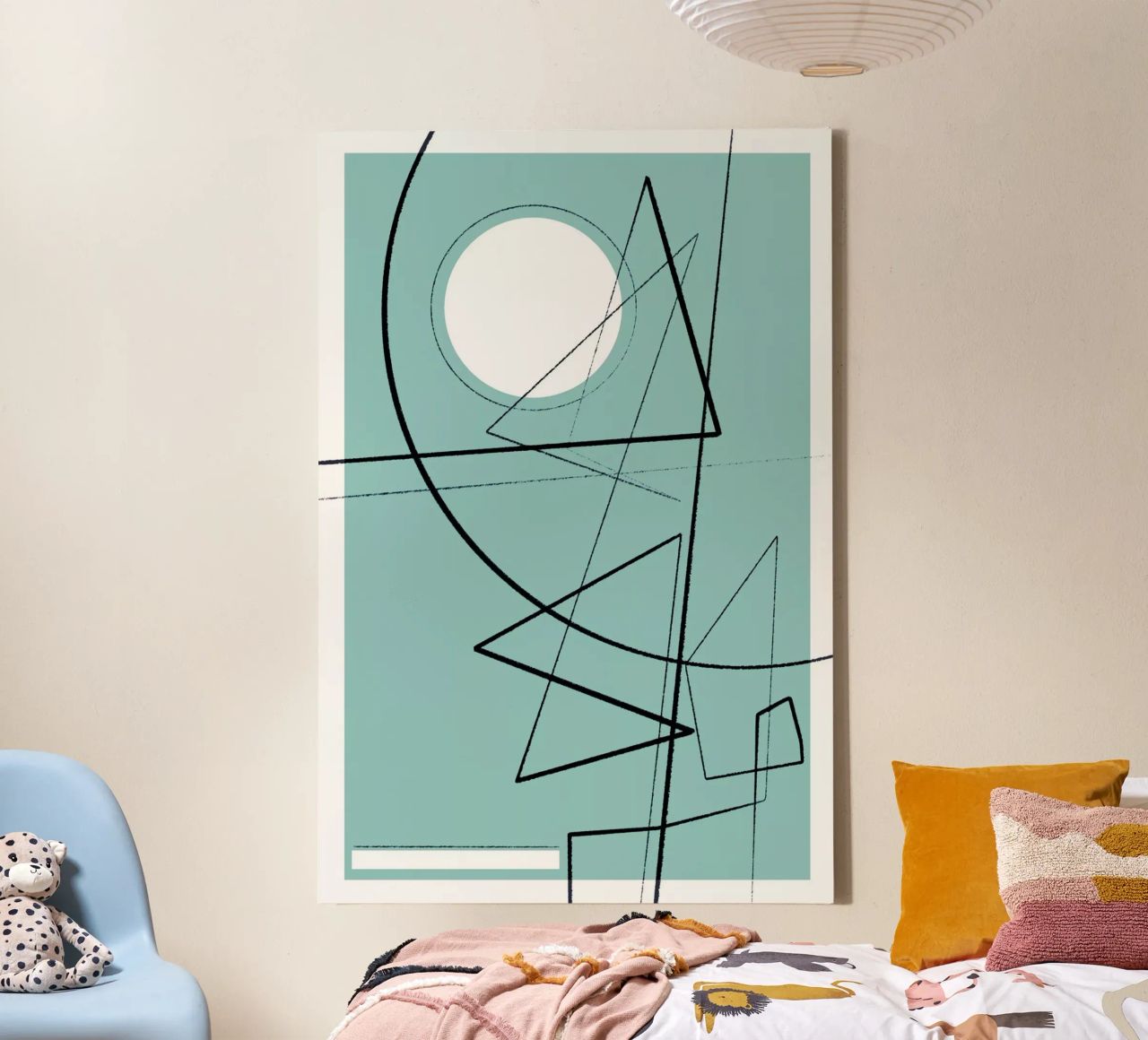 Angular Lines No 20 canvas van treechild